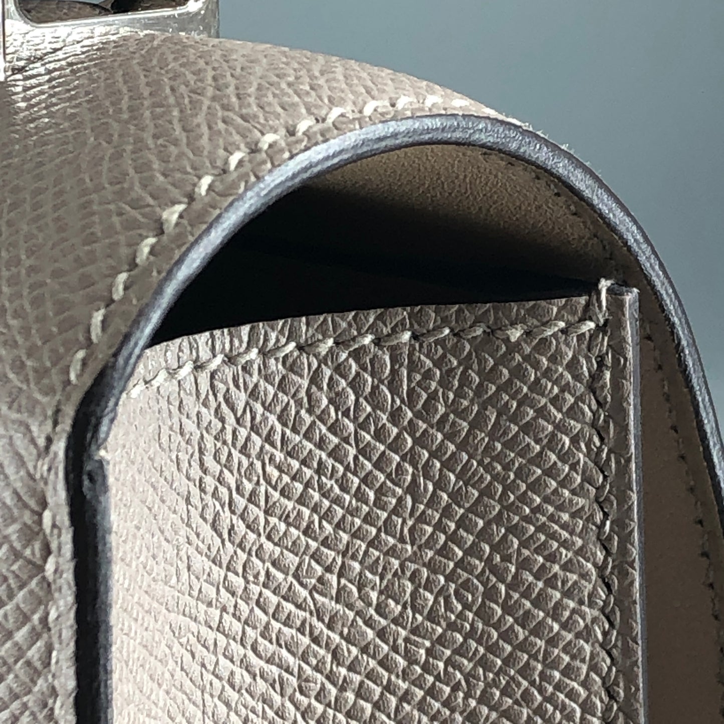 Hermes 2017 Verrou 23cm Bag Asphalt Grey