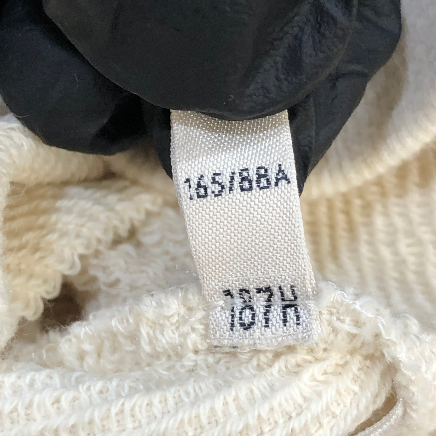 Celine Beige Triomphe Logo Hoodie Size M