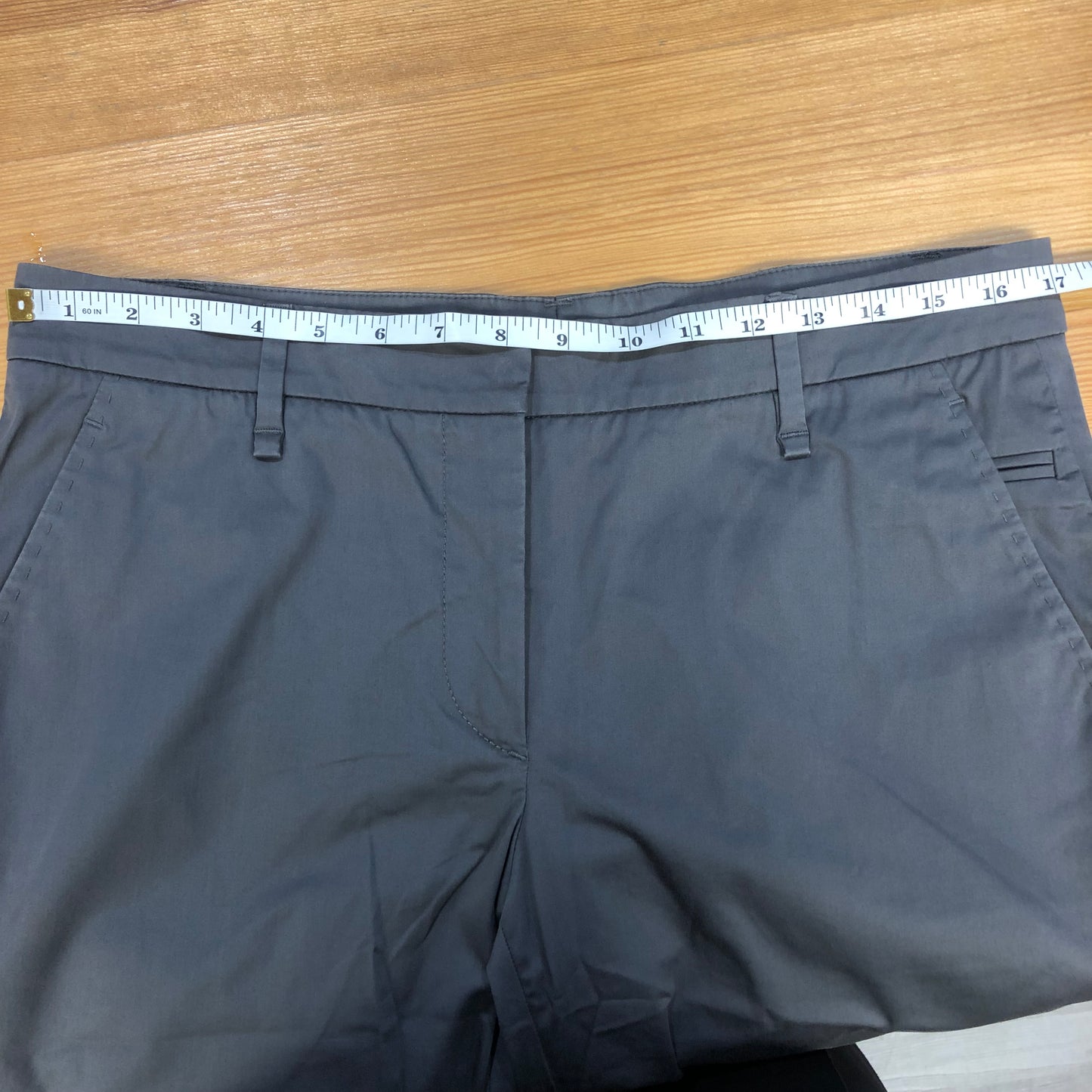 Brunello Cucinelli Grey Tapered Pants Size: US 10