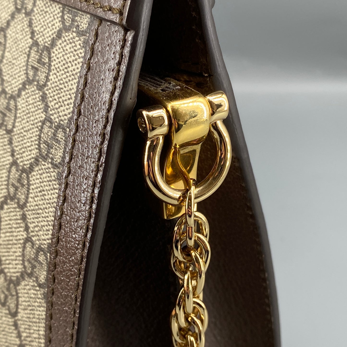 Gucci Ophidia Medium Shoulder Bag GG Supreme Web Stripe