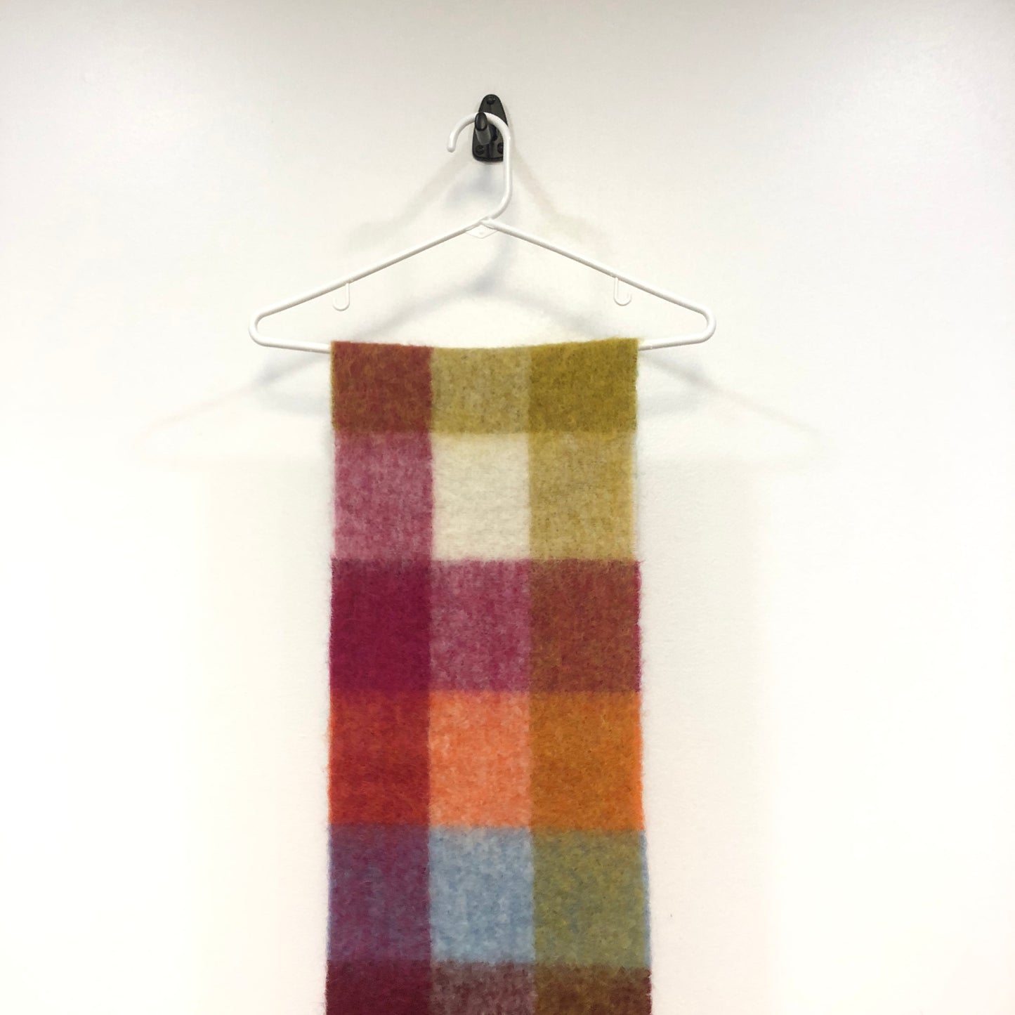 Acne Studios Multi‑Color Check Fringe Scarf 218*28cm