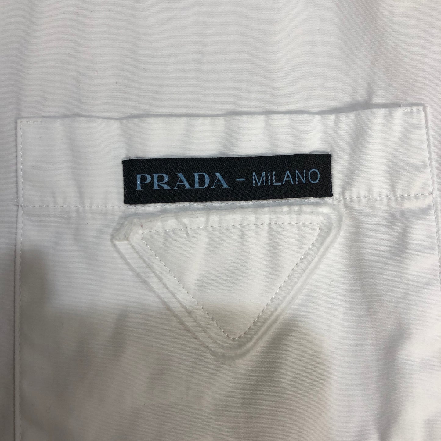 Prada Short-Sleeve Bowling Shirt Size 48 White