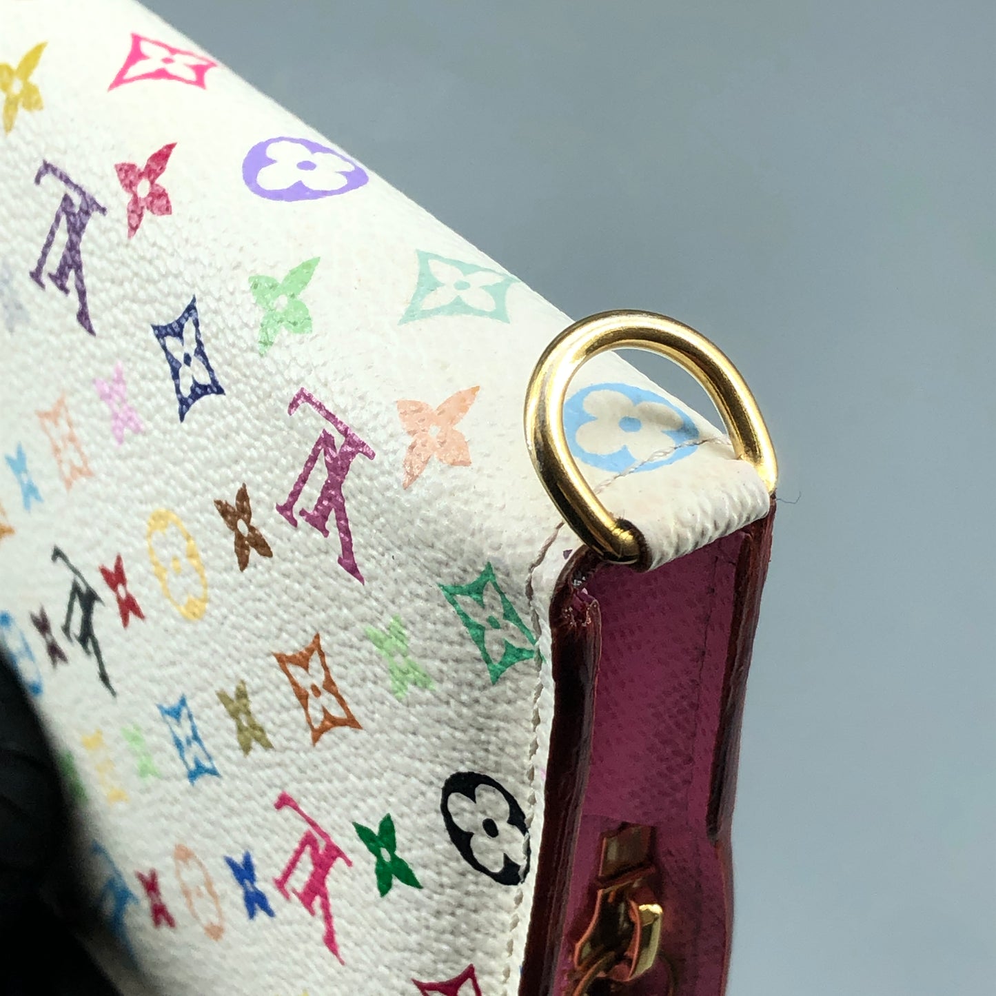Louis Vuitton White Multicolor Monogram Zip Around Long Wallet