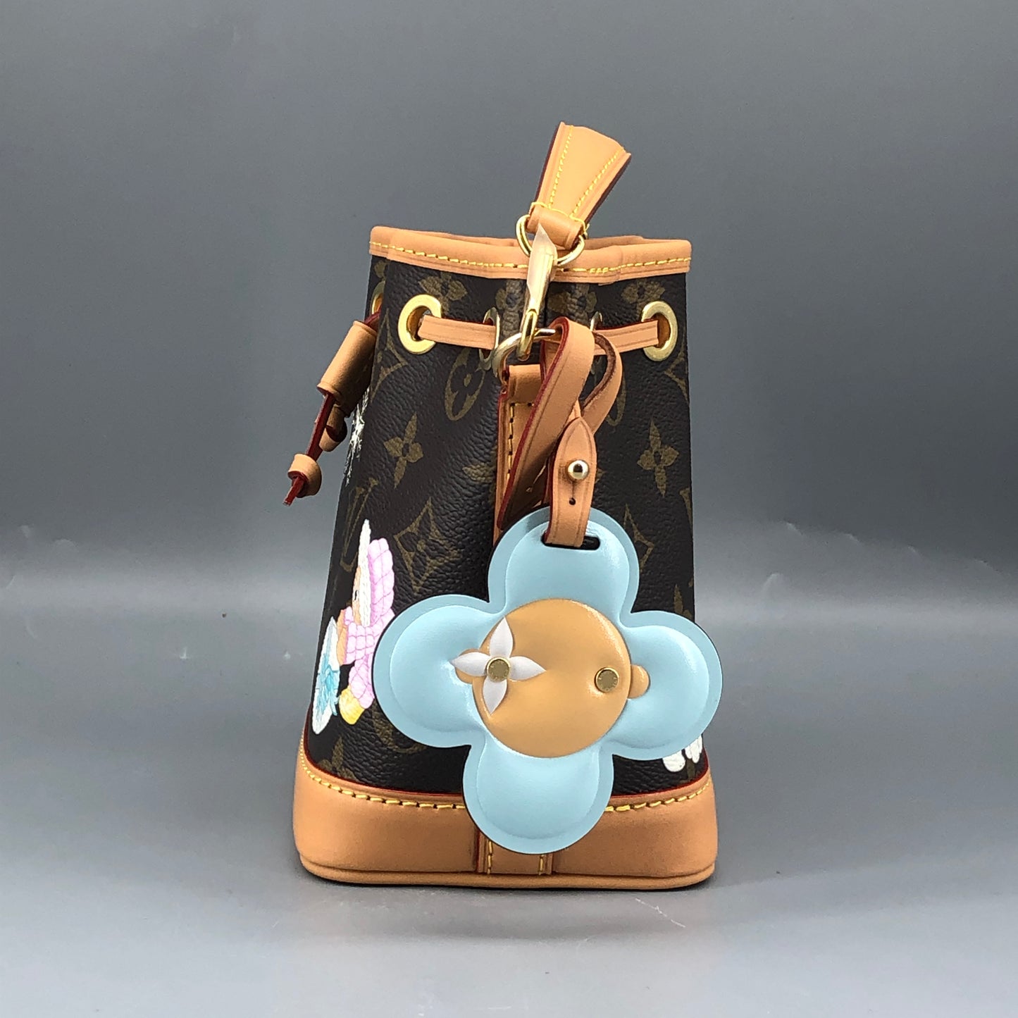 Louis Vuitton Nano Noé Limited  Edition Vivienne Xmas Bucket Bag Brown
