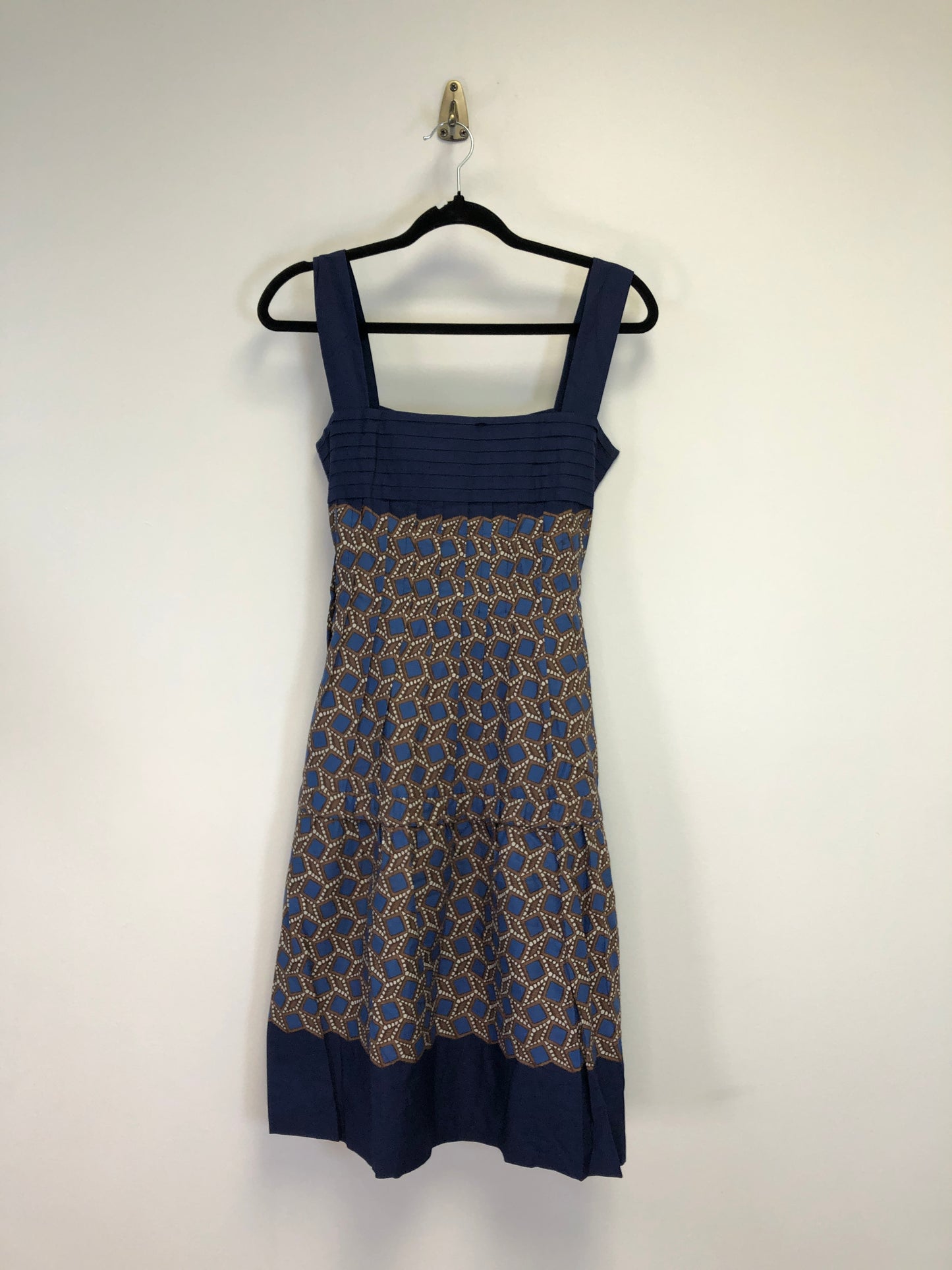 Louis Vuitton Jacquard Midi Dress – Blue (P2P 17 in)