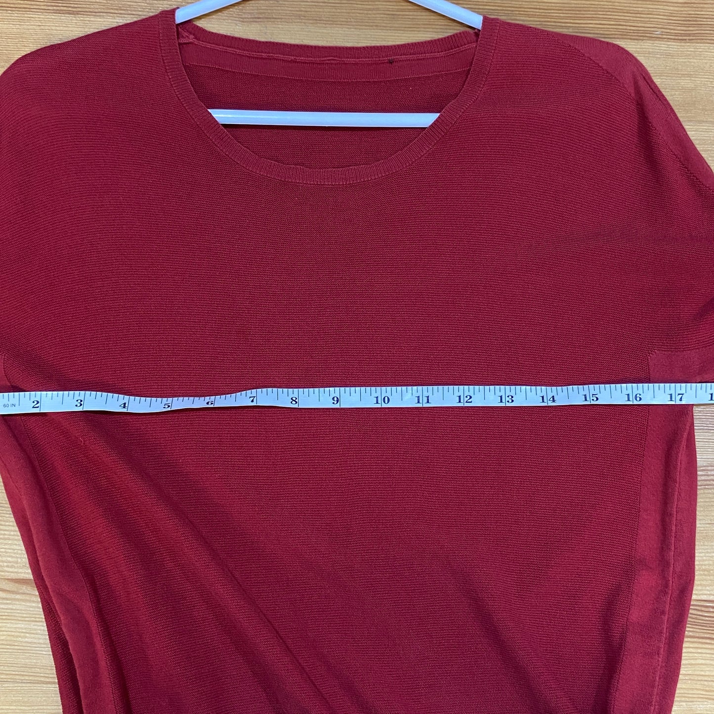 Loro Piana Red Short Sleeve Knit Top
