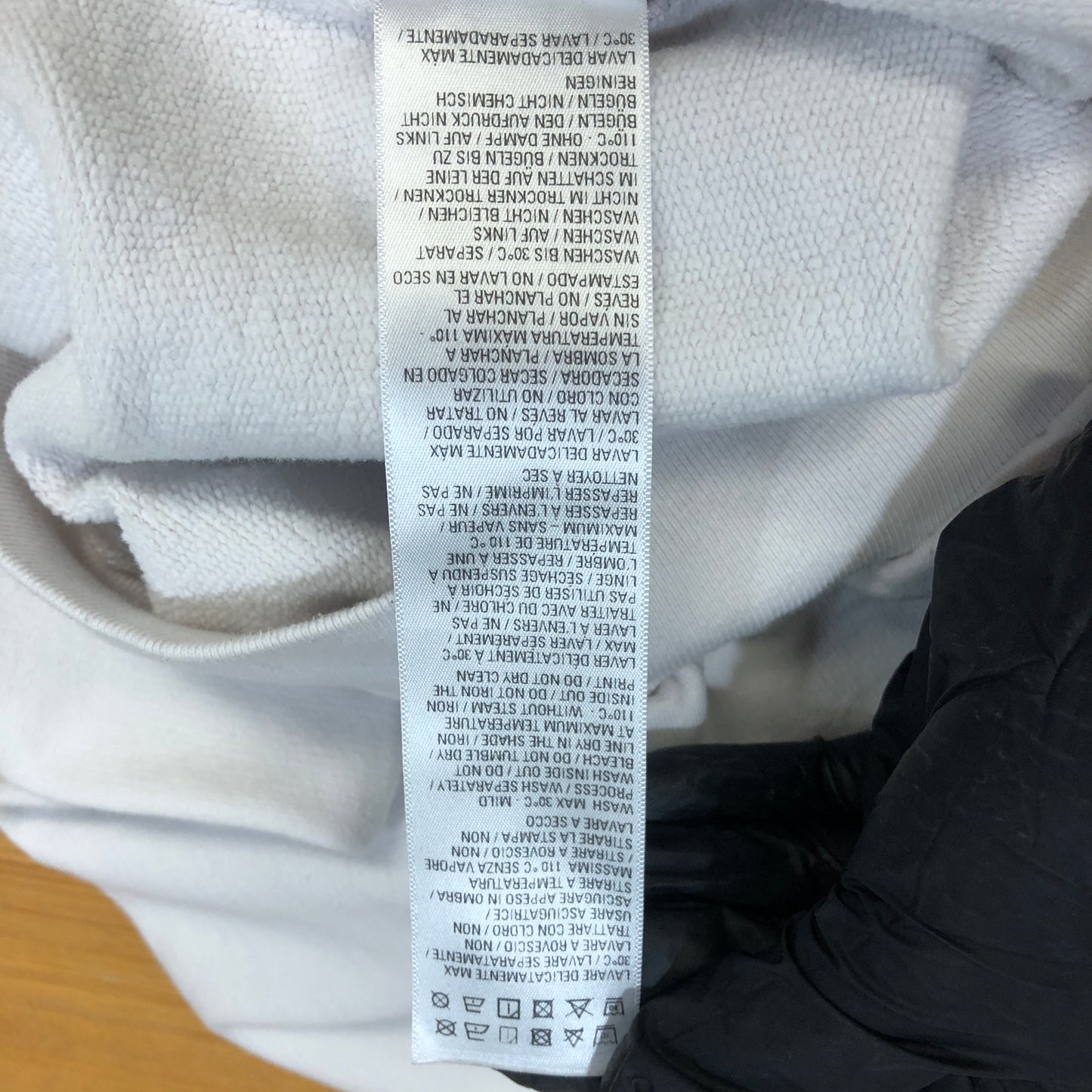 Balenciaga Logo Print Crew Neck Sweatshirt Size 2 White P2P 28 Inches