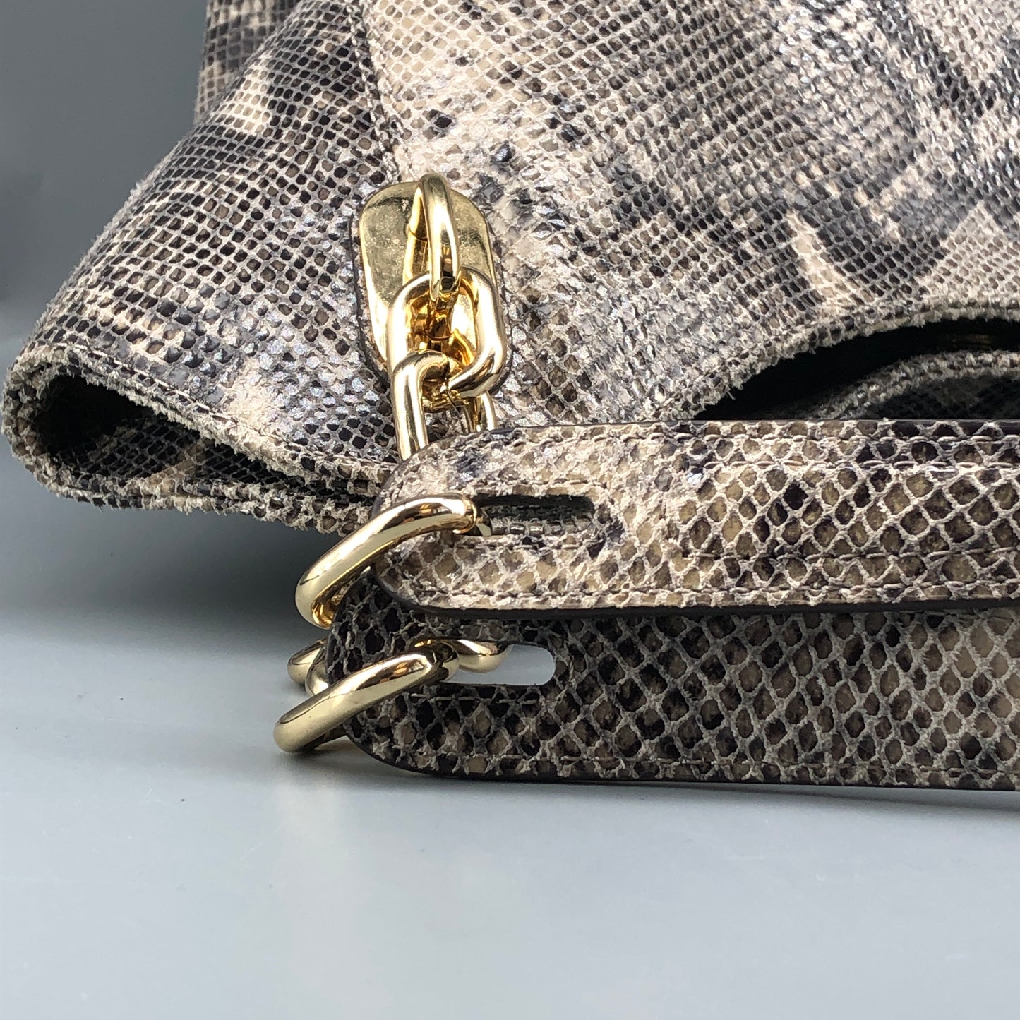 Michael Kors Snake Print Large Hobo Bag