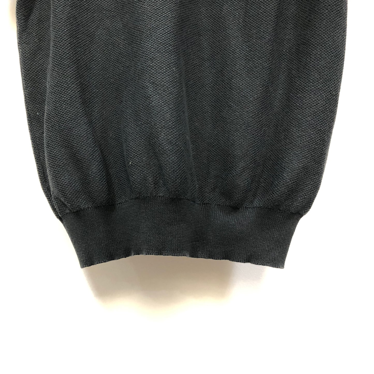 Loro Piana Black Short Sleeve Knit Top Size 44