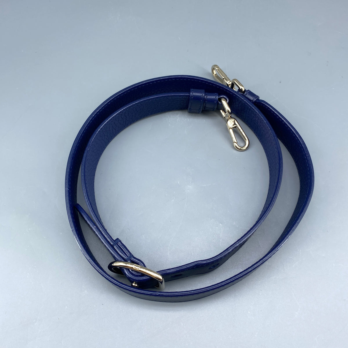 Christian Dior Diorever Navy Leather Top Handle Bag