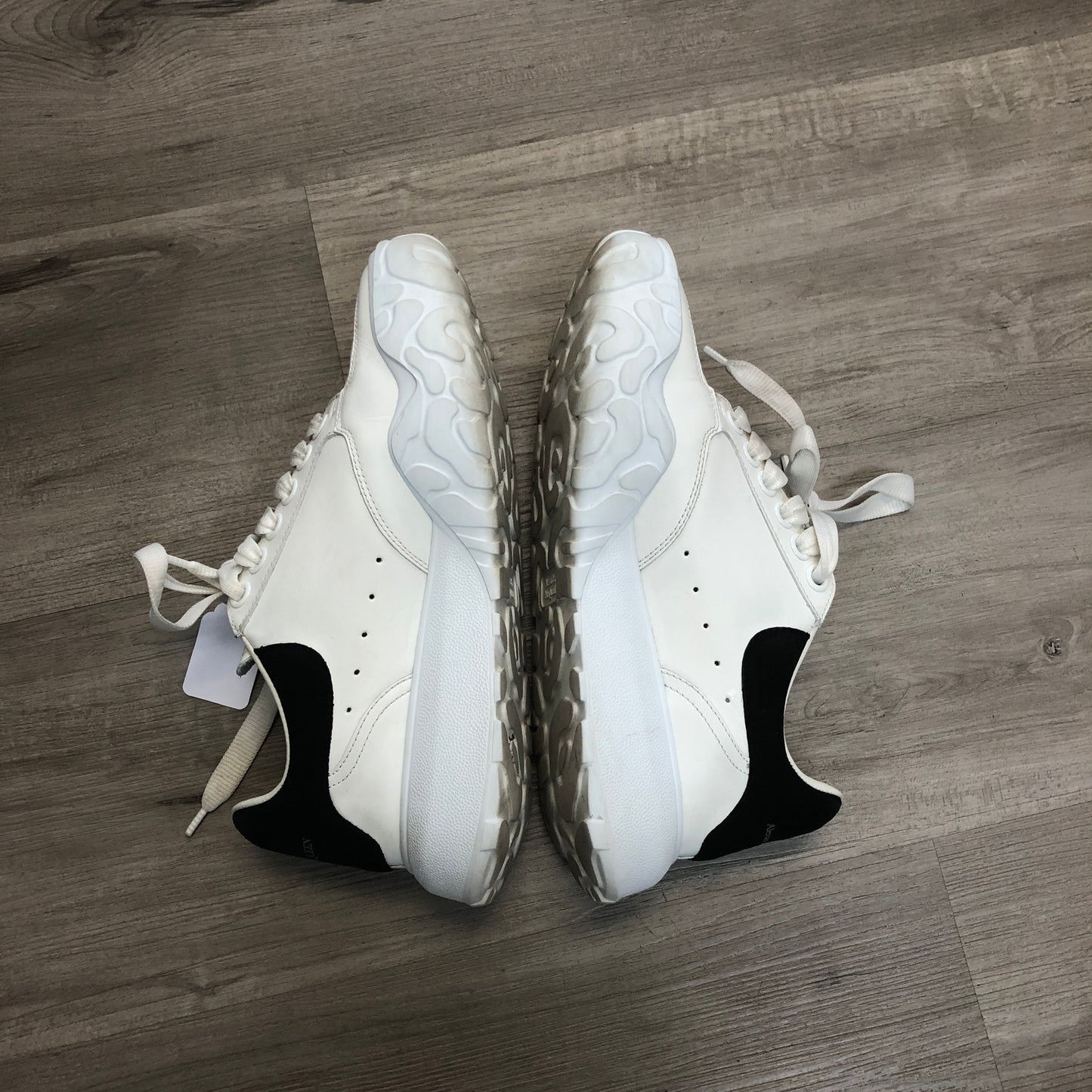 Alexander McQueen Oversized Platform Sneaker Shoes 36 White Black