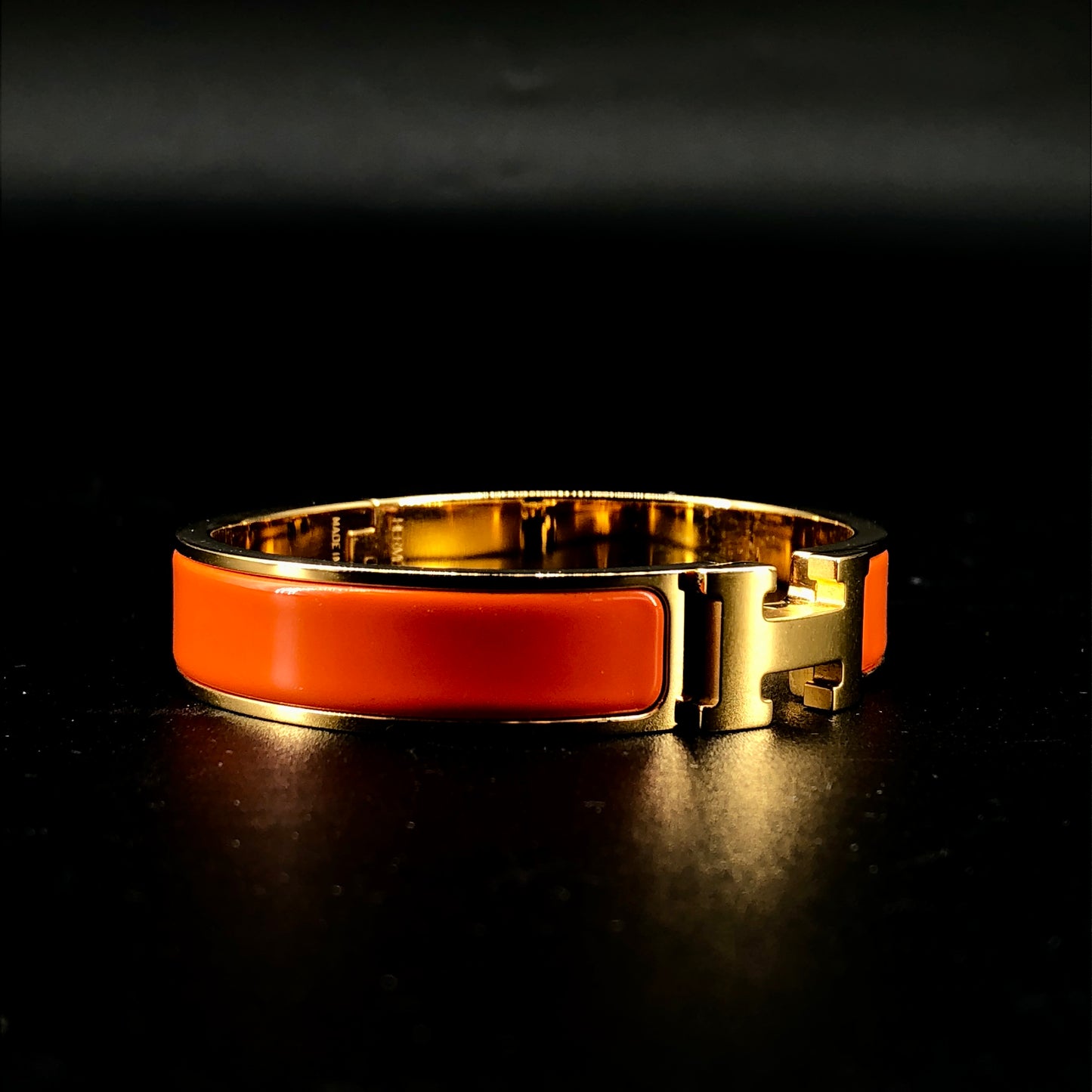 Hermes Clic H Bracelet 15 cm Orange