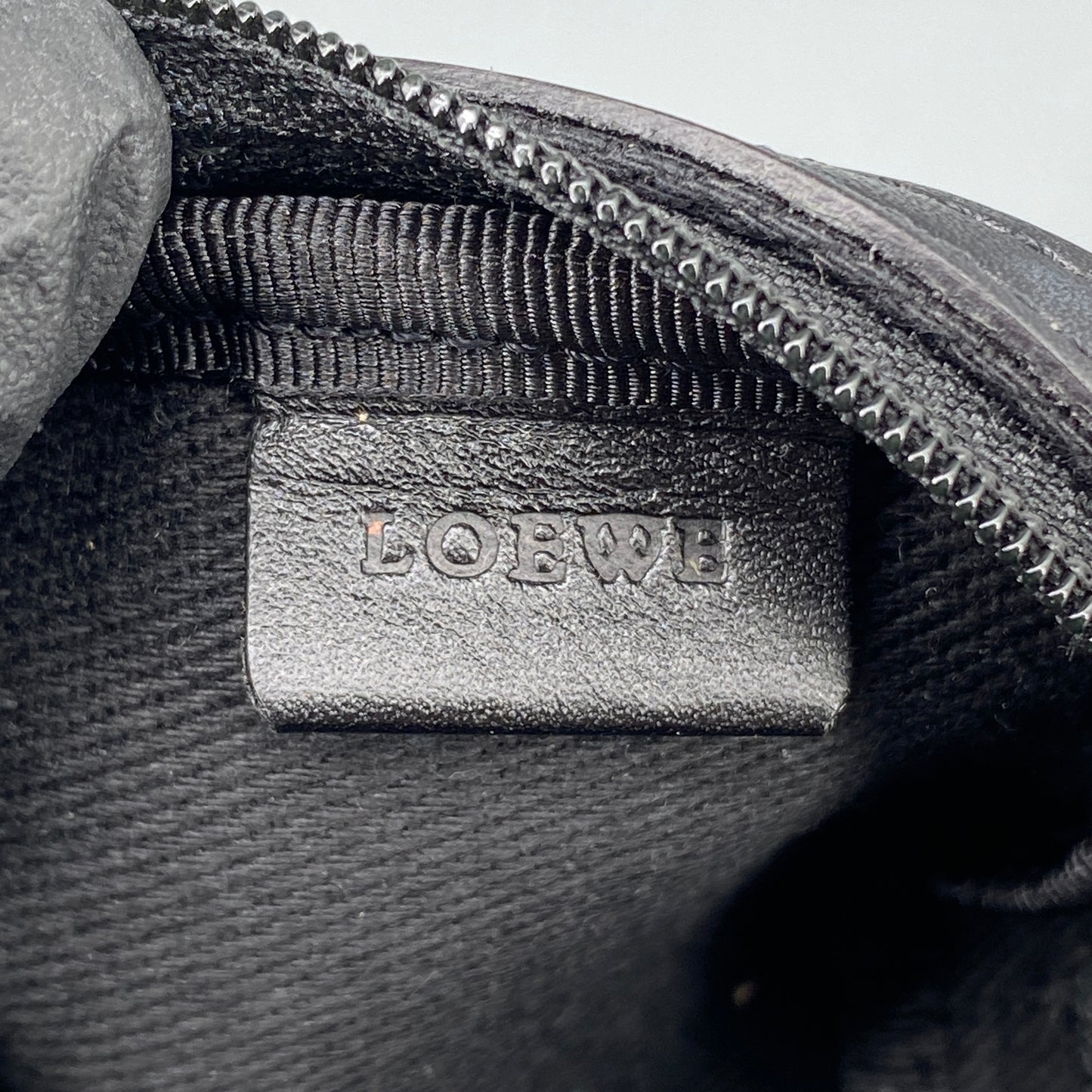 Loewe Black Anagram Jacquard Mini Zip Coin Pouch