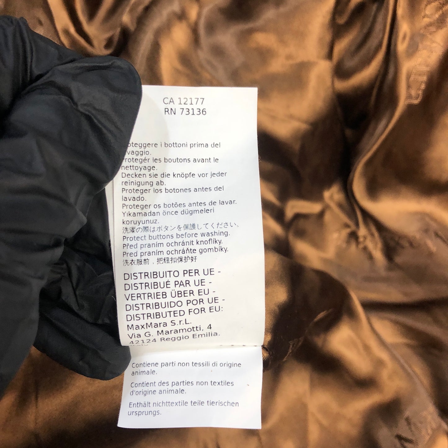 MaxMara Brown Teddy Coat Size S