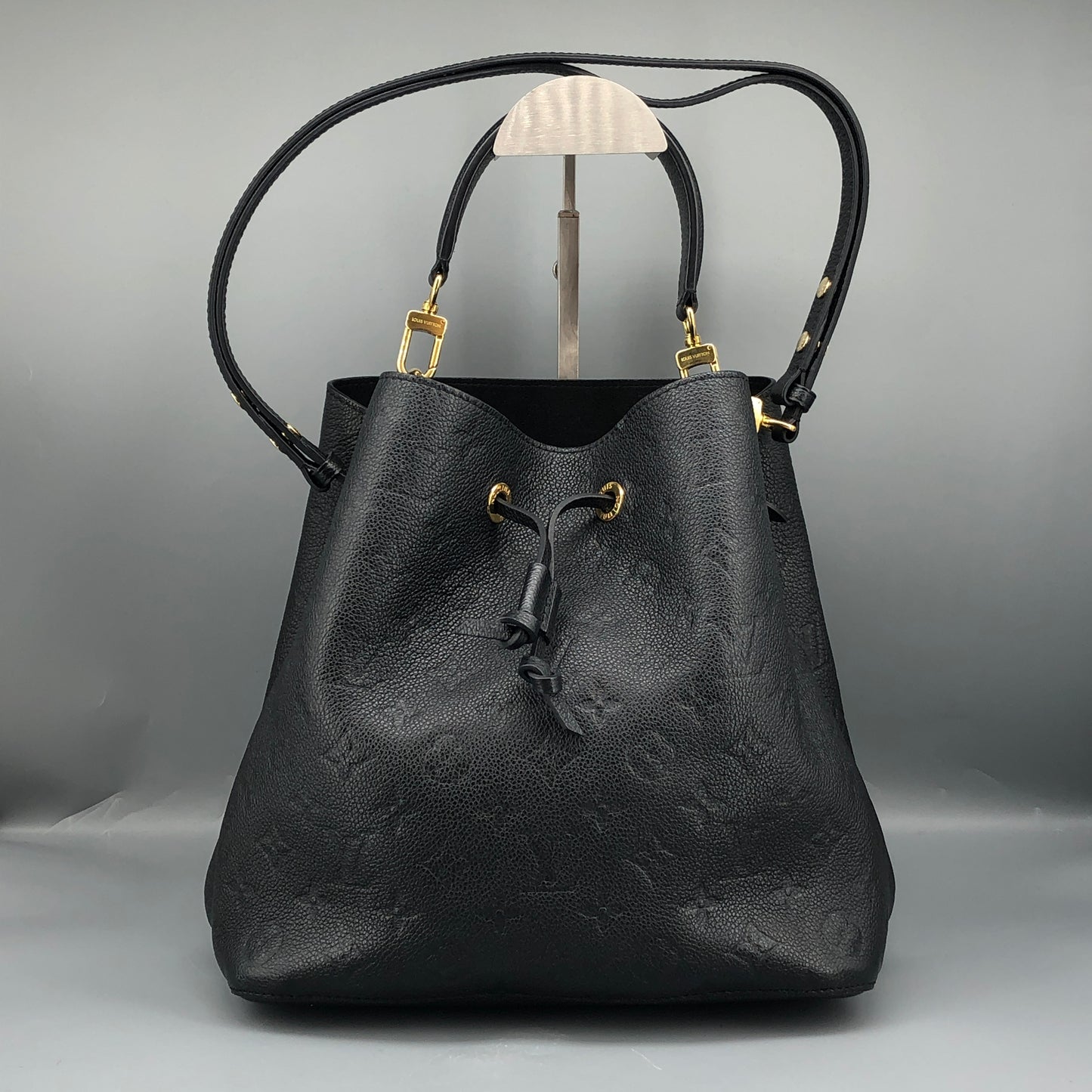 Louis Vuitton Monogram Empreinte NeoNoe Bucket Bag Black