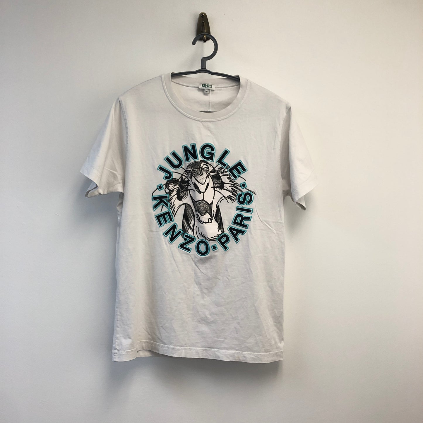 Kenzo White "Jungle Paris" Graphic T-Shirt Size M