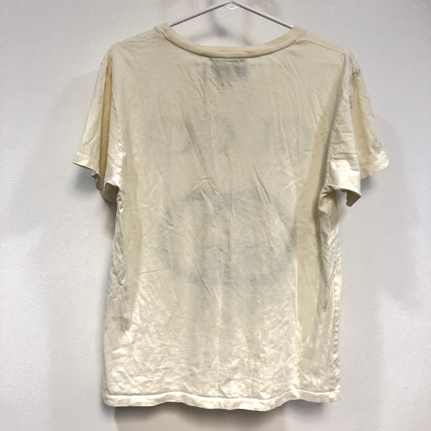 Gucci Cream/Black Interlocking G Logo T-Shirt Size S