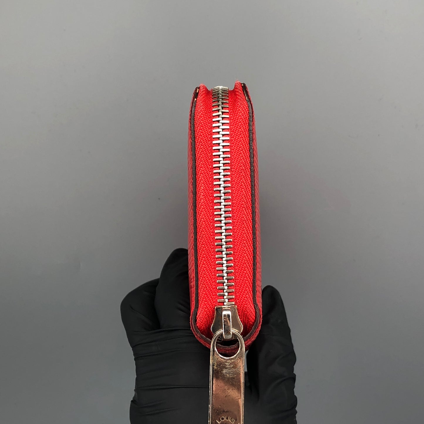 Louis Vuitton Epi Leather Zippy Wallet Red