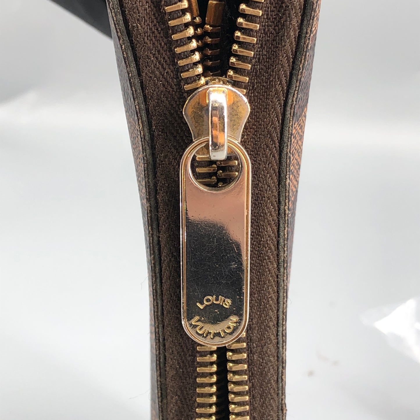 Louis Vuitton Damier Ebene Zippy Wallet Brown