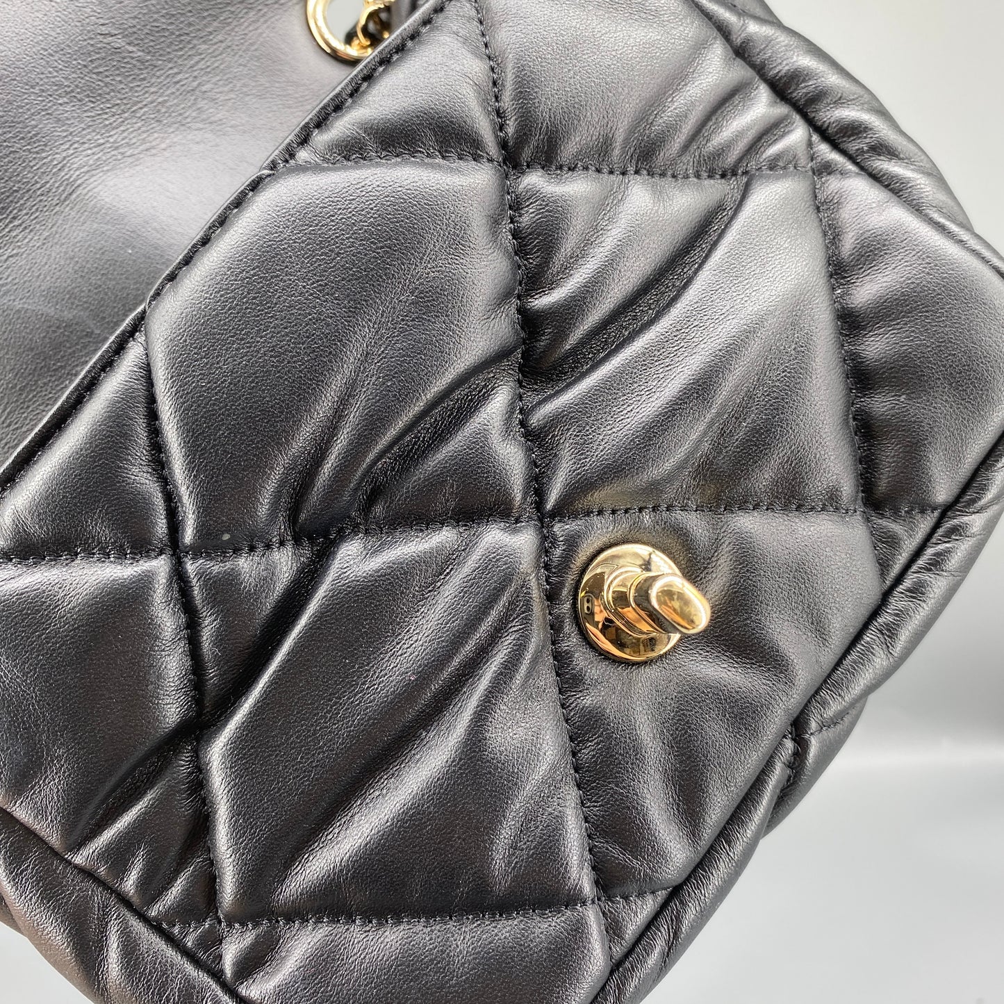 Chanel Black Quilted Bubbly Flap Crossbody Bag