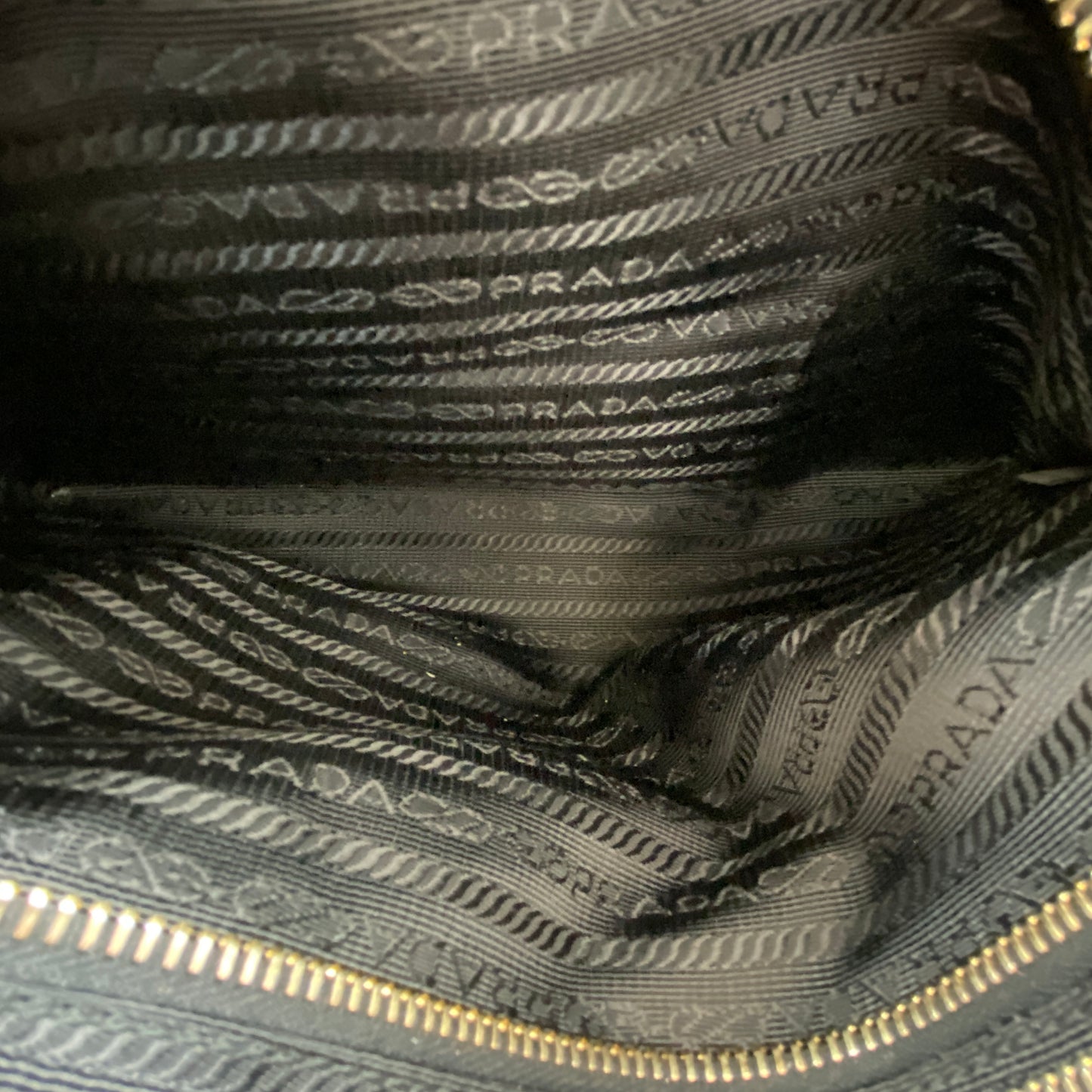 Prada Black Nylon Large Travel Tote Handbag