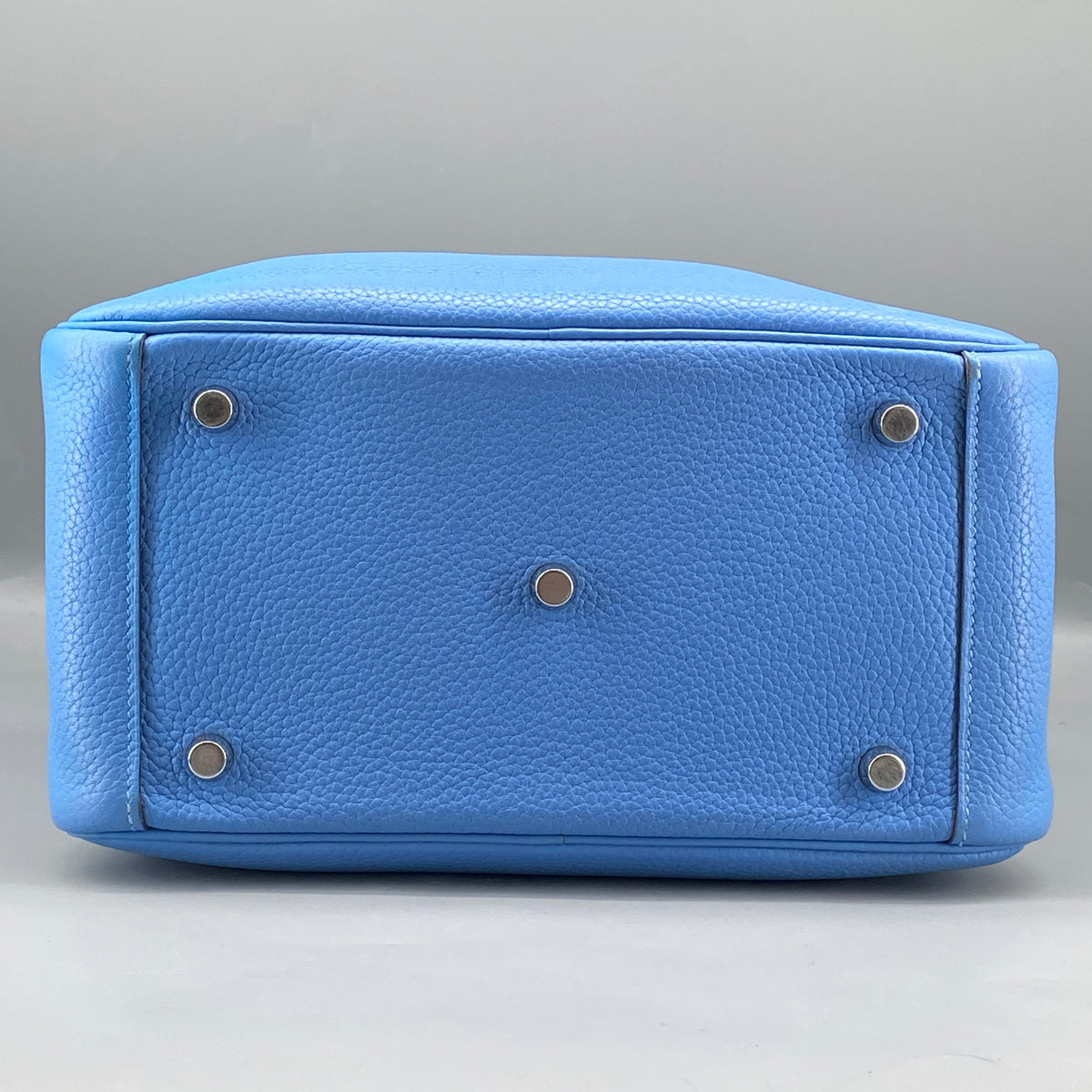 Hermes 2015 Lindy 27 Blue Shoulder Handbag