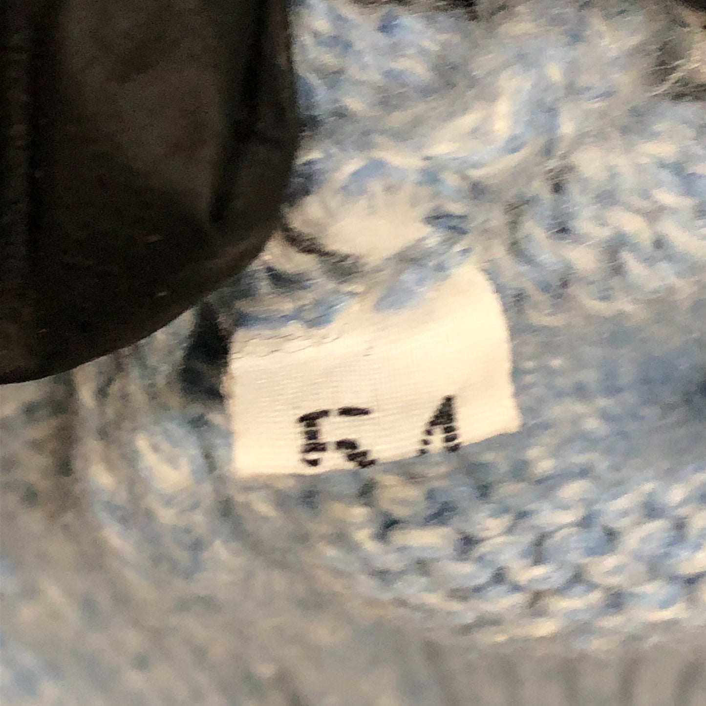 Lanvin Mist Blue Crew Neck Cashmere Knit Sweater Size 54