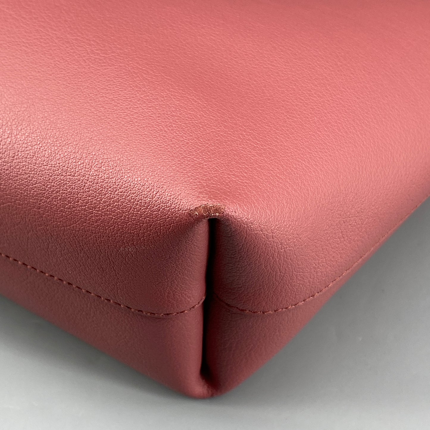 Saint Laurent Pink Calfskin Leather Shopping Tote Bag