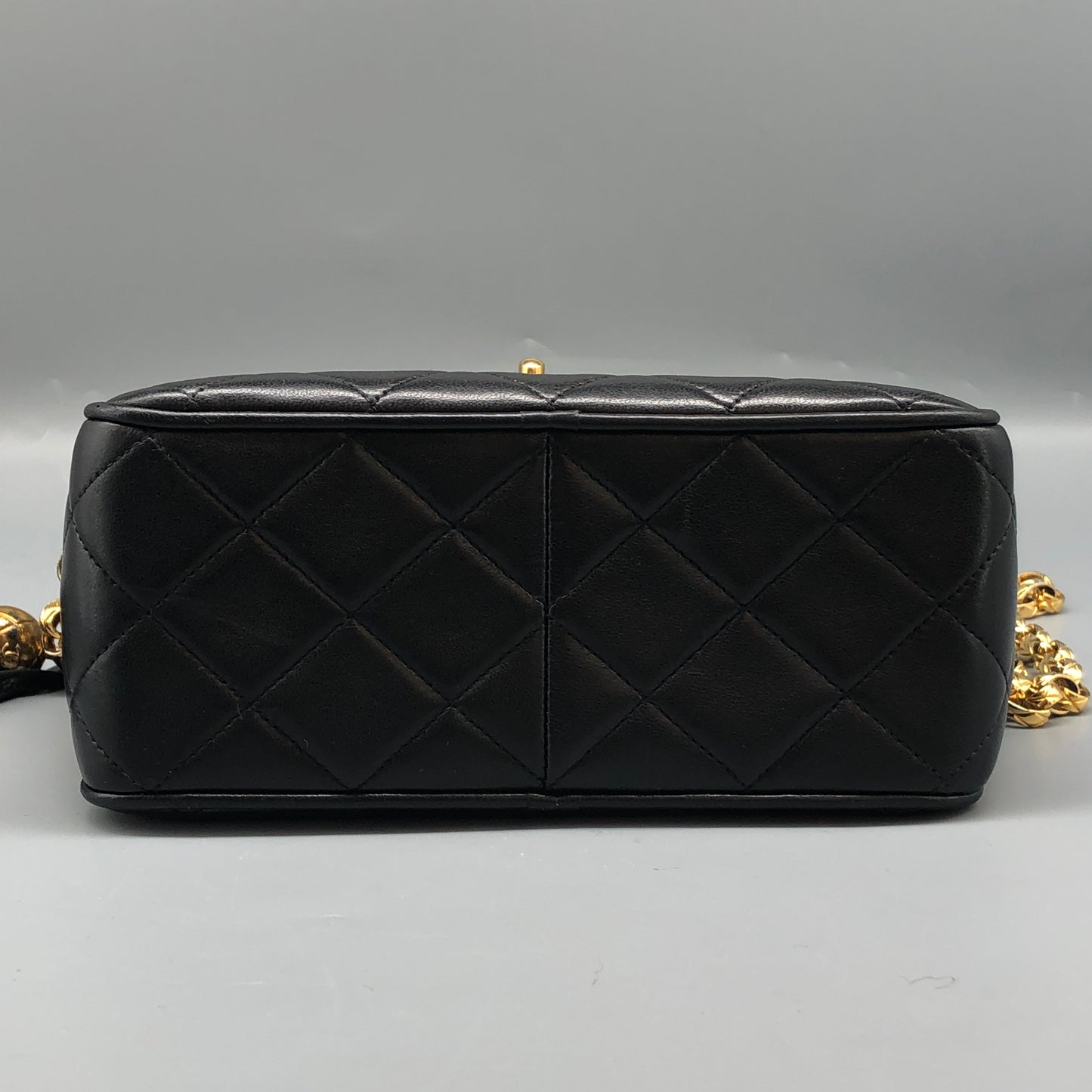 Chanel Black Quilted Leather Camera Bag