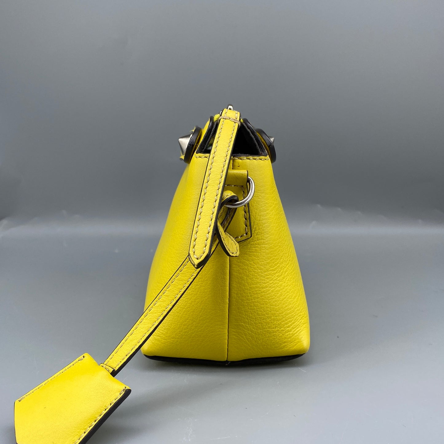 Fendi Yellow Leather By The Way Crossbody Bag