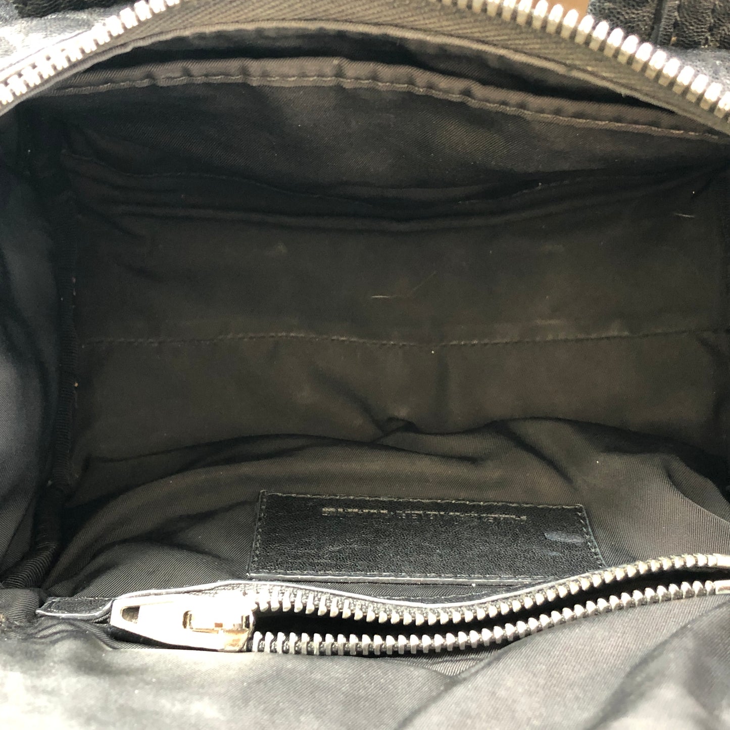 Alexander Wang Ruched Leather Studded Boston Bag Black