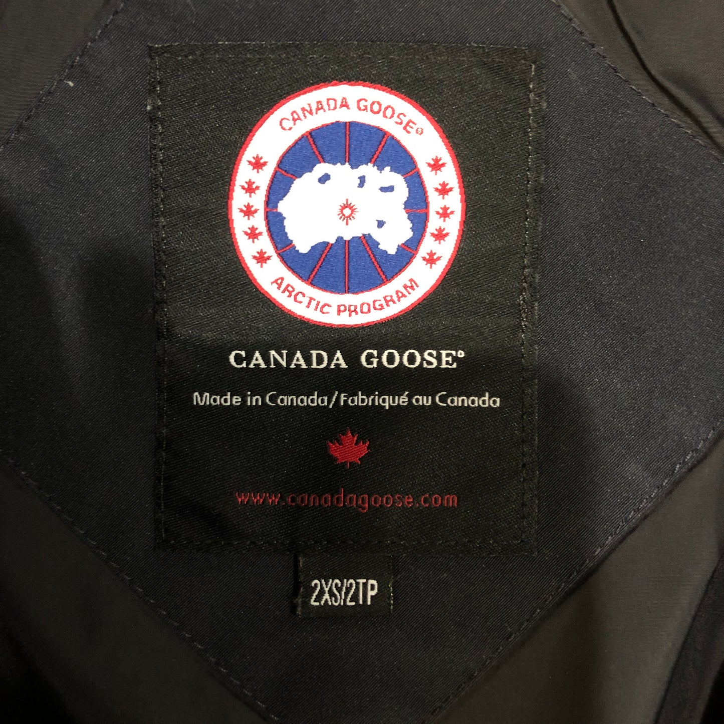 Canada Goose Long Down Parka Coat Size 2XS Black