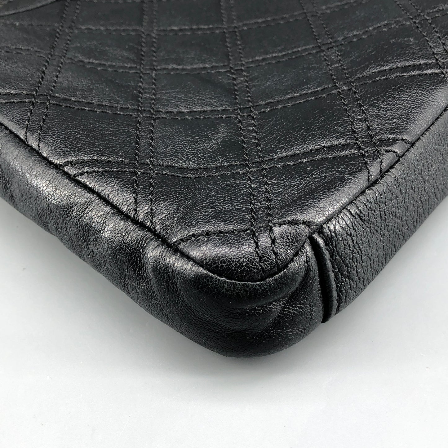 Marc Jacobs Quilted Leather Chain Crossbody Bag Black