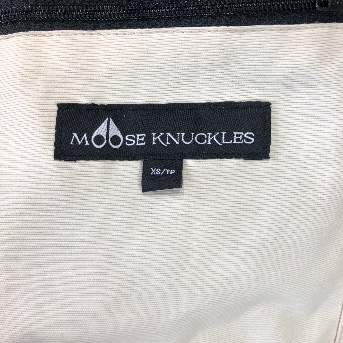 Moose Knuckles Cream Down Puffer Jacket with Fur Hood Size XS