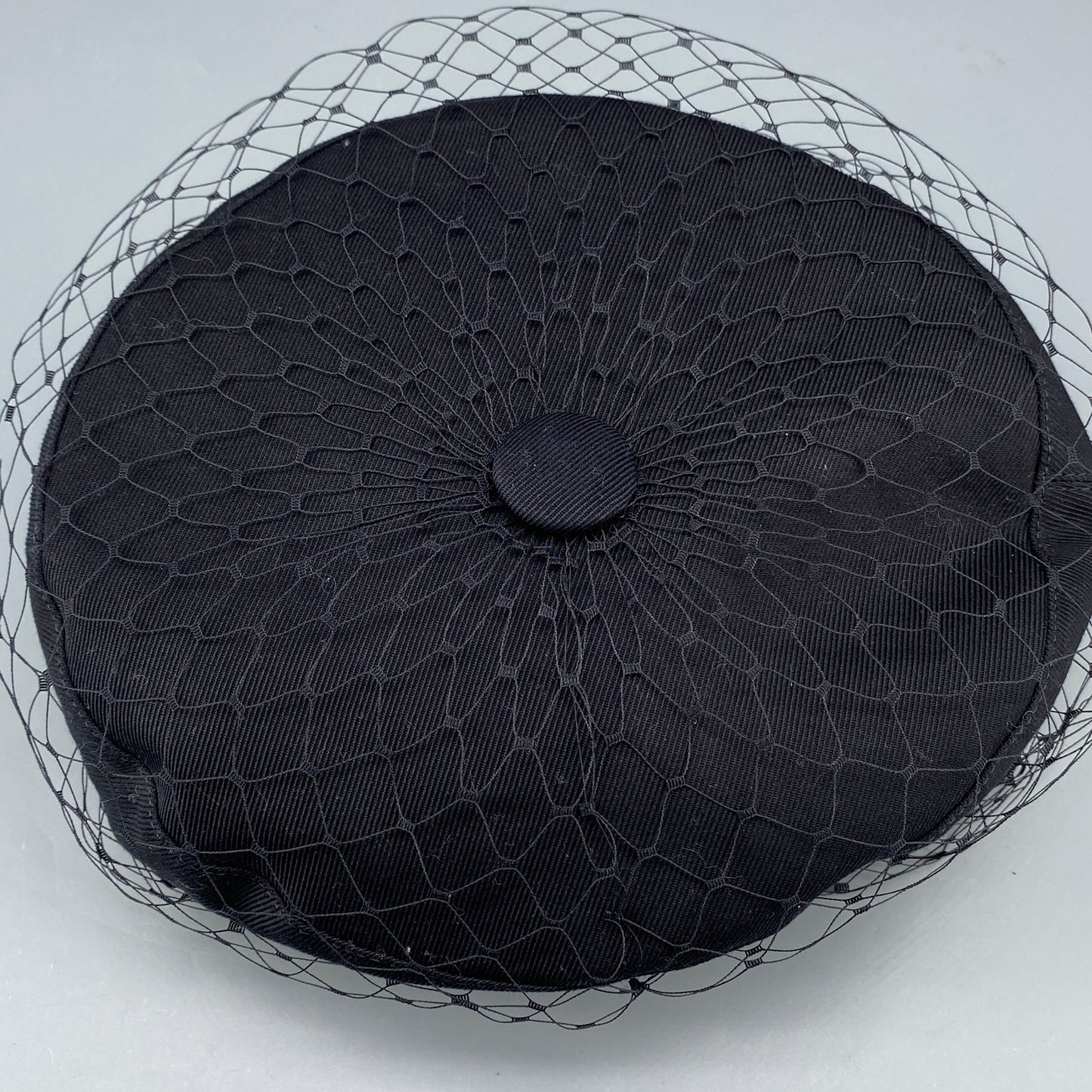 Christian Dior Mesh Veil Newsboy Cap 57cm Black