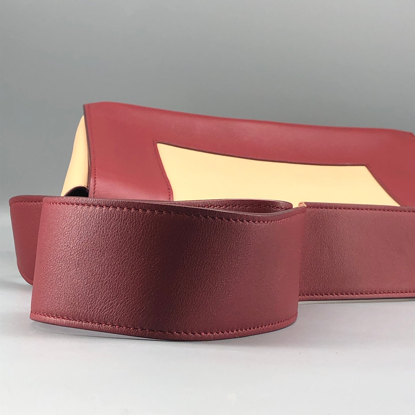 Celine Beige & Wine Color  Medium Frame Shoulder Bag