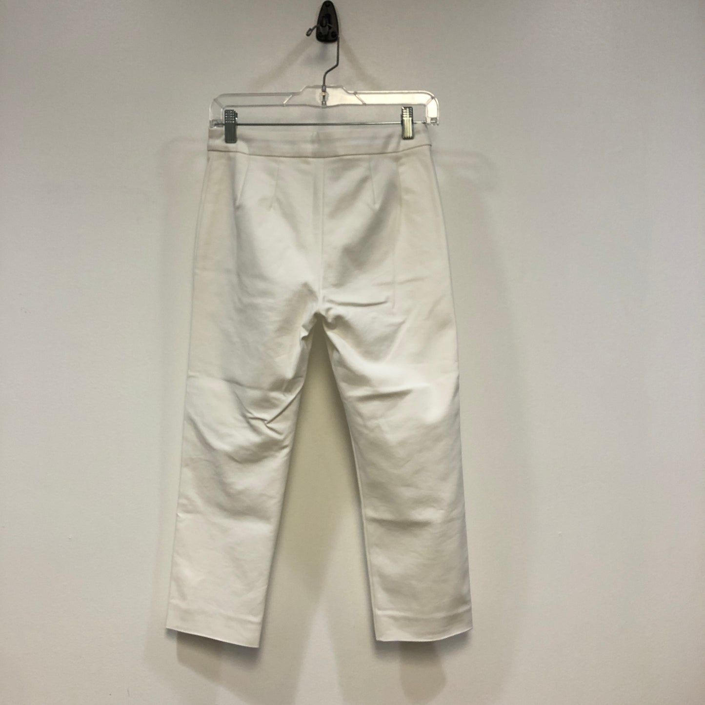 MaxMara Shine!  White Cropped Slim Trousers Size US 4