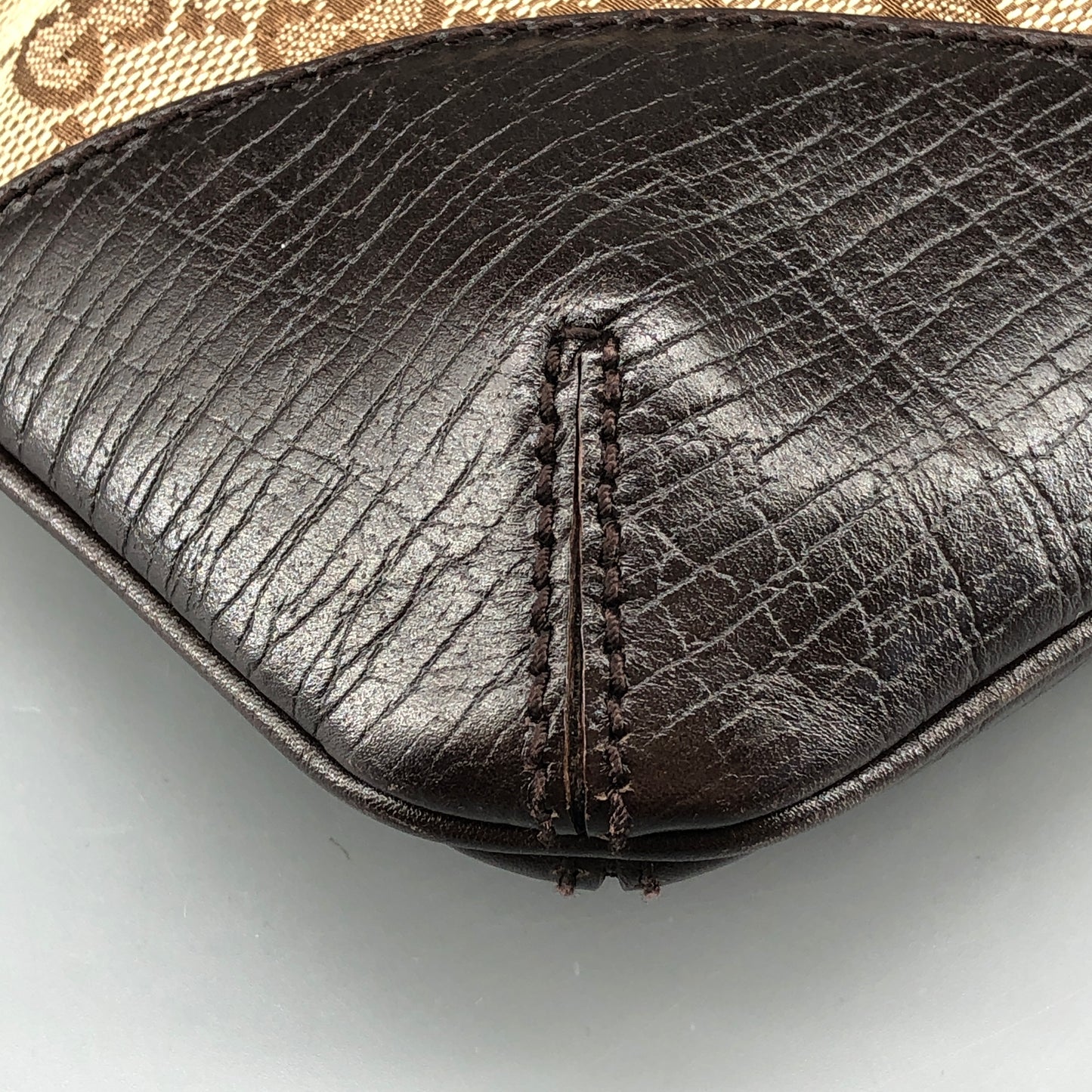Gucci Vintage GG Canvas Crossbody Bag Brown/Beige
