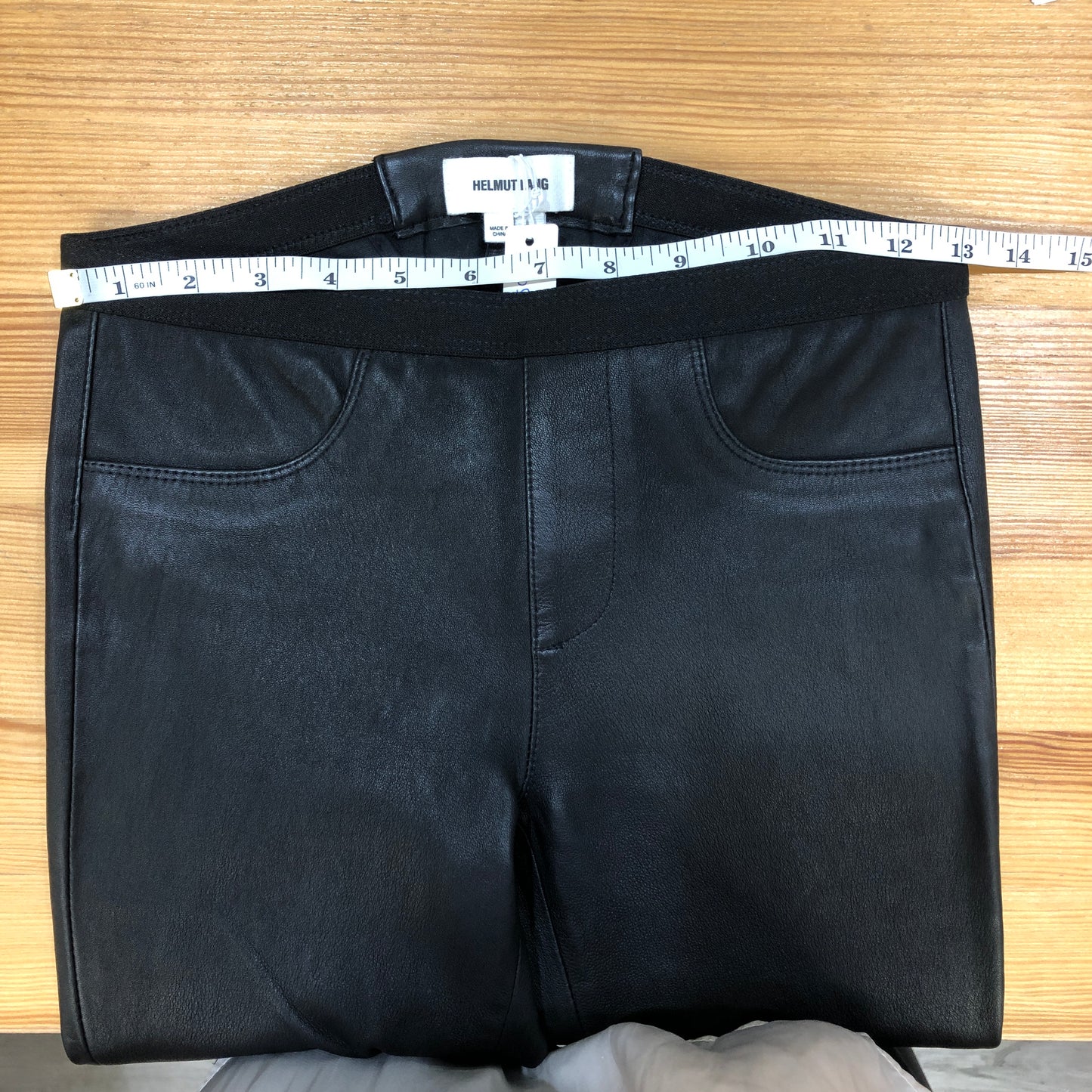 Helmut Lang Dark Brown Leather Slim Ankle Pants Size 00