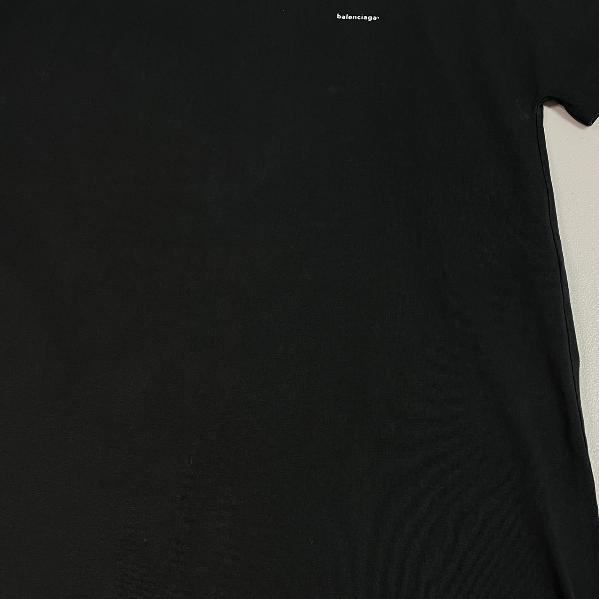 Balenciaga Black Oversized T-Shirt Dress Small Logo Size S