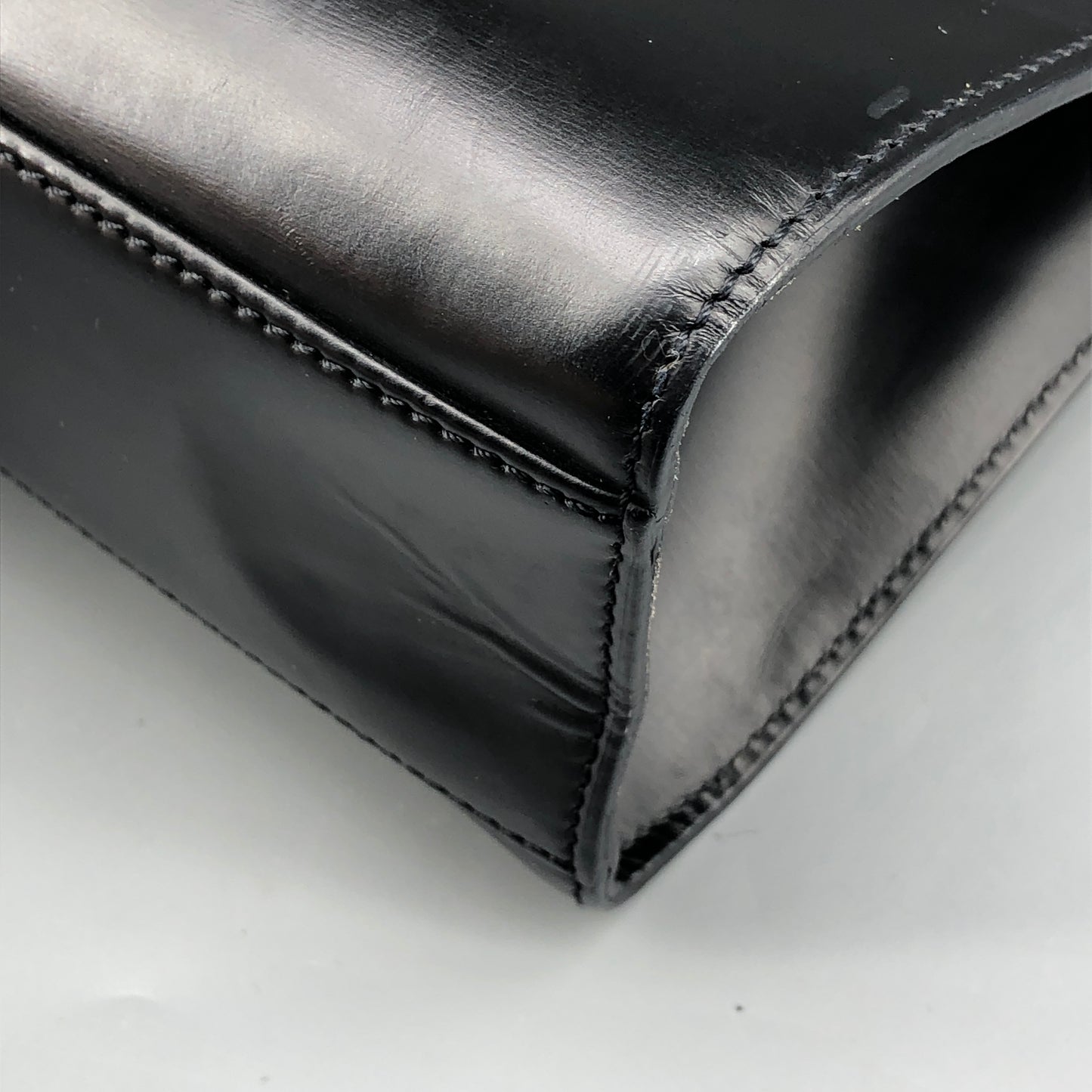 Cartier Black Smooth Leather Vertical Shoulder Tote Bag