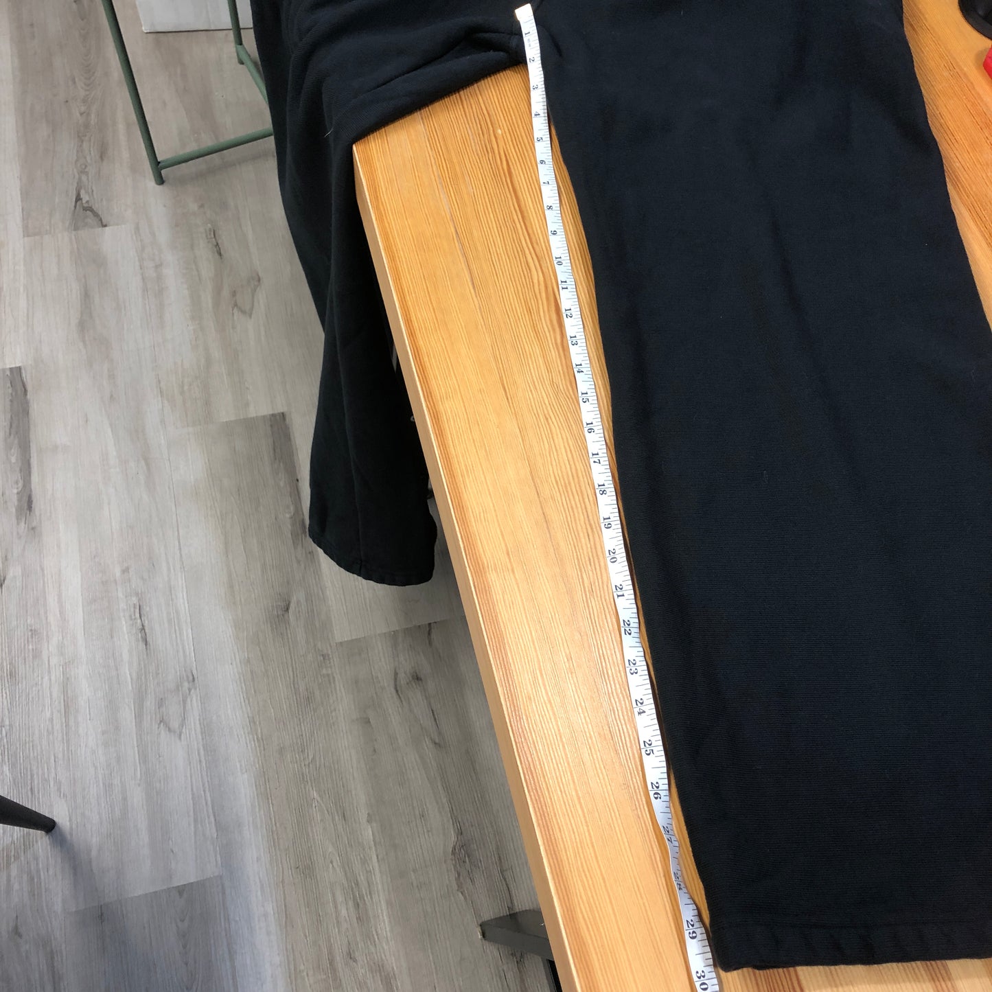 Alexander Wang Black Layered Waist Wide Leg Sweatpants Size M