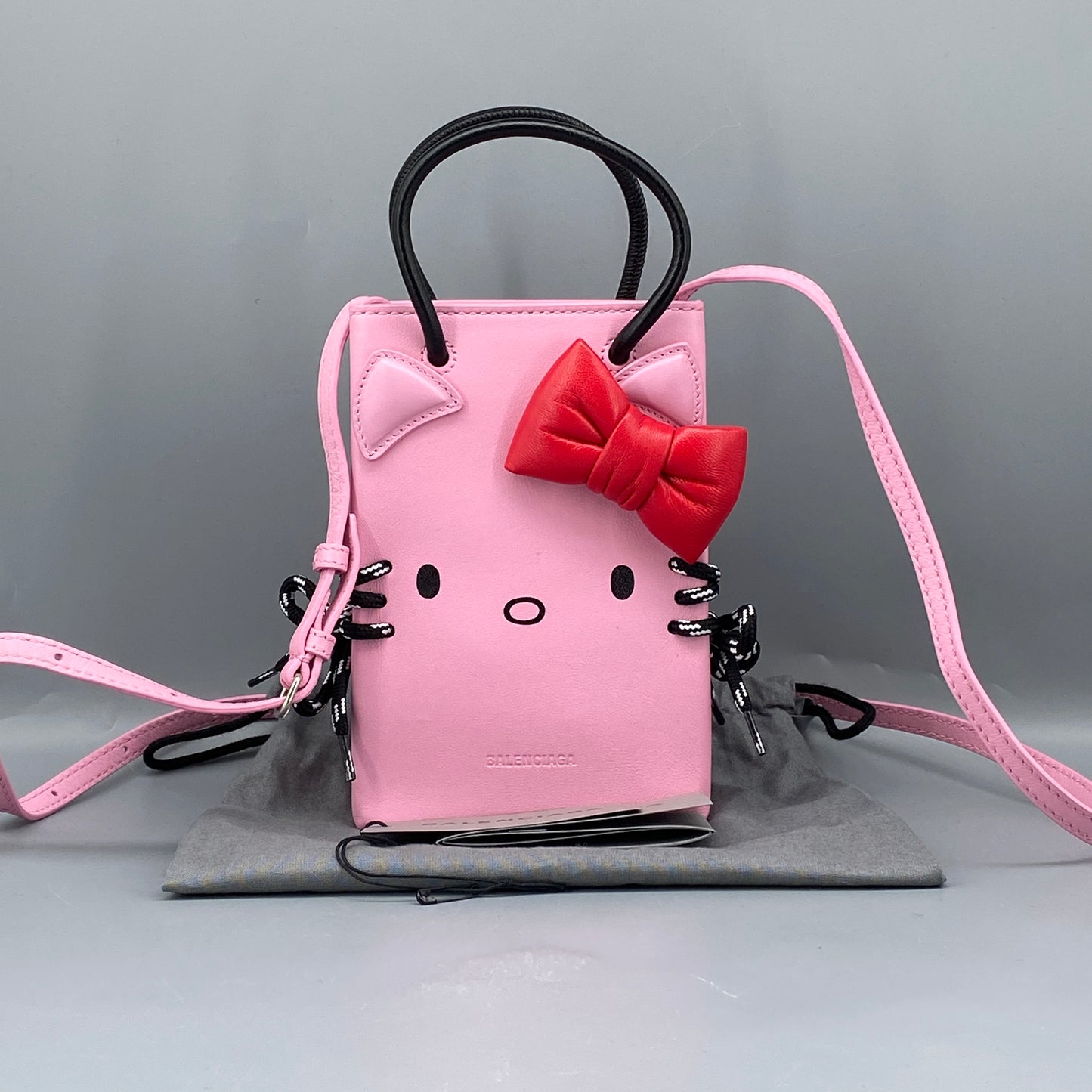 Balenciaga x Hello Kitty Pink Mini Tote Crossbody Bag