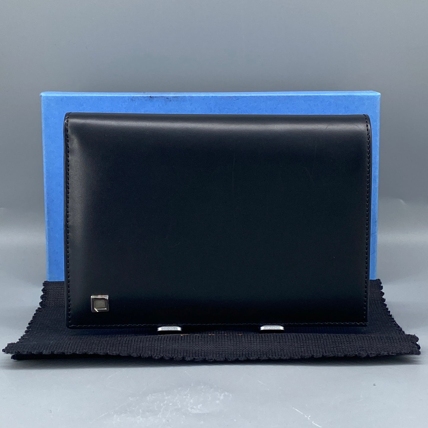 Lanvin Black Smooth Leather Bi-fold Short Wallet