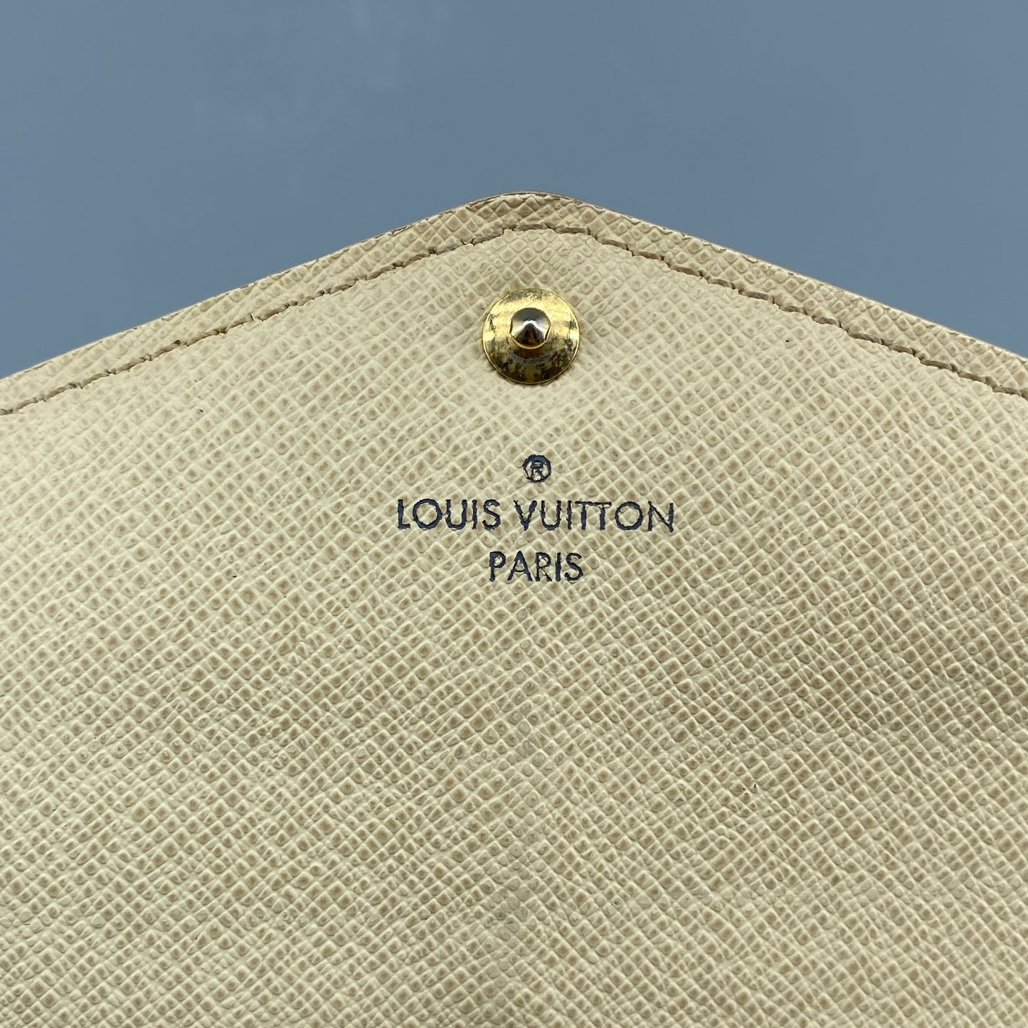 Louis Vuitton Cream Grey Damier Azur Envelope Wallet