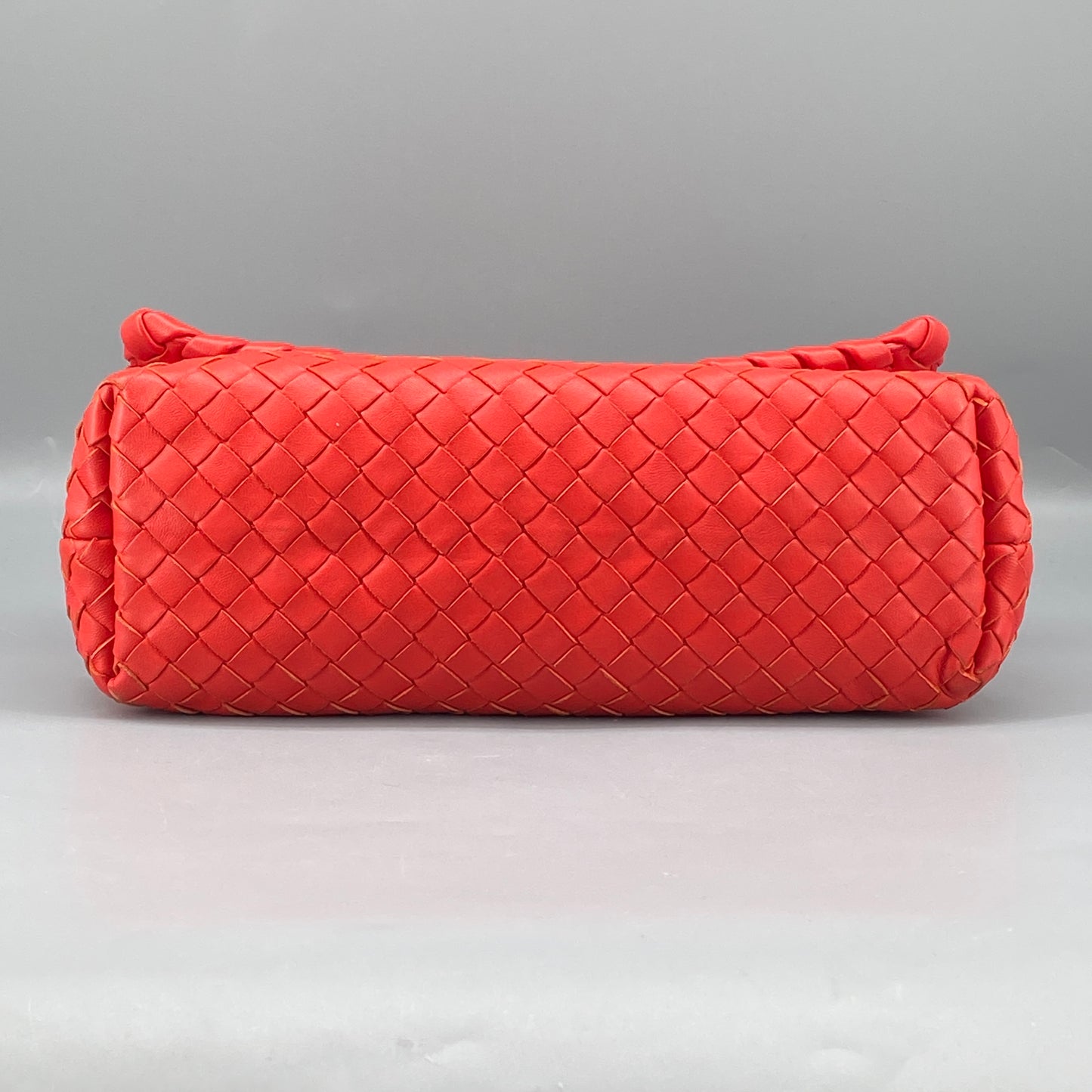 Bottega Veneta Olimpia Medium Red Intrecciato Leather Bag