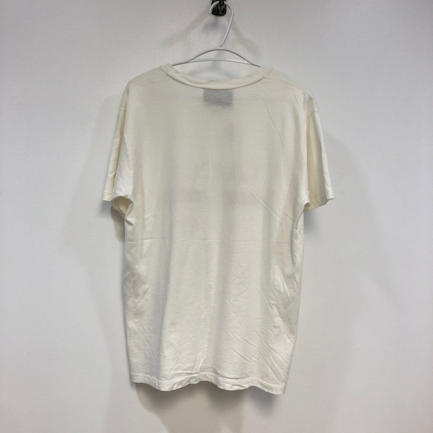 Gucci White Logo & Rabbit Print T-Shirt Size S