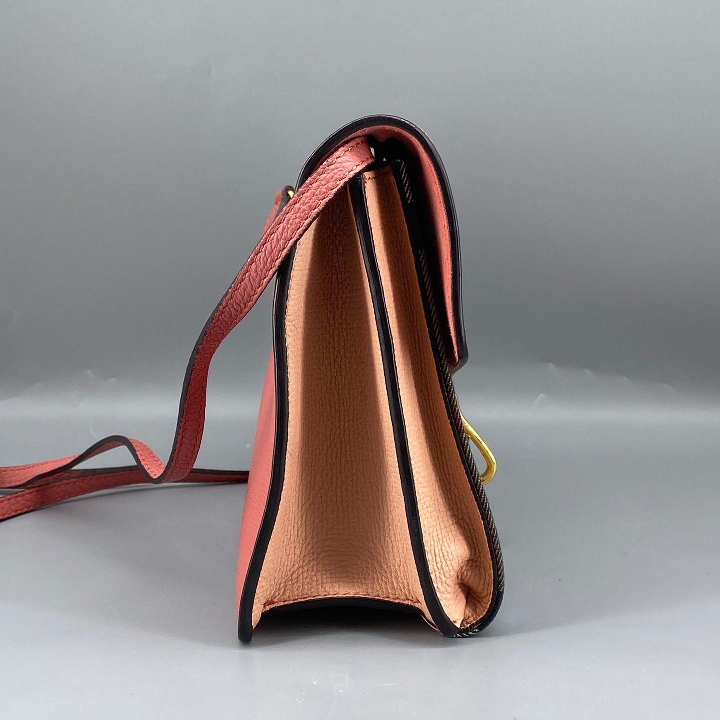 Burberry Pink Check Flap Crossbody Bag