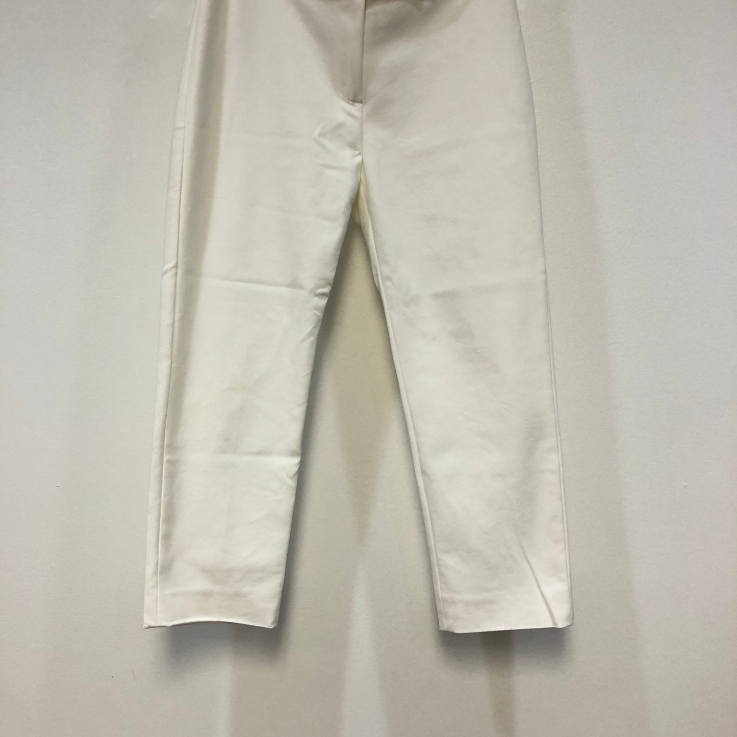 MaxMara Shine!  White Cropped Slim Trousers Size US 4