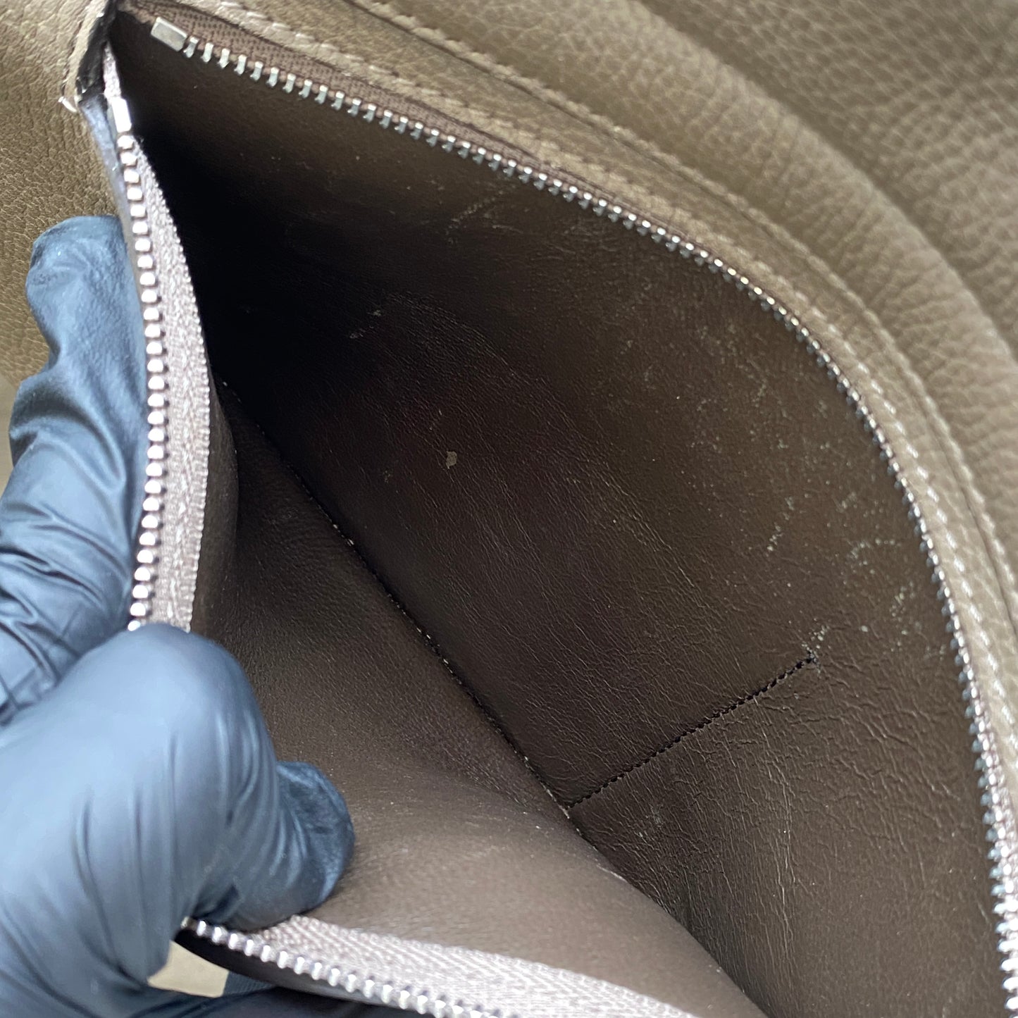 Celine Trapeze Medium Taupe Leather Suede Wing Bag